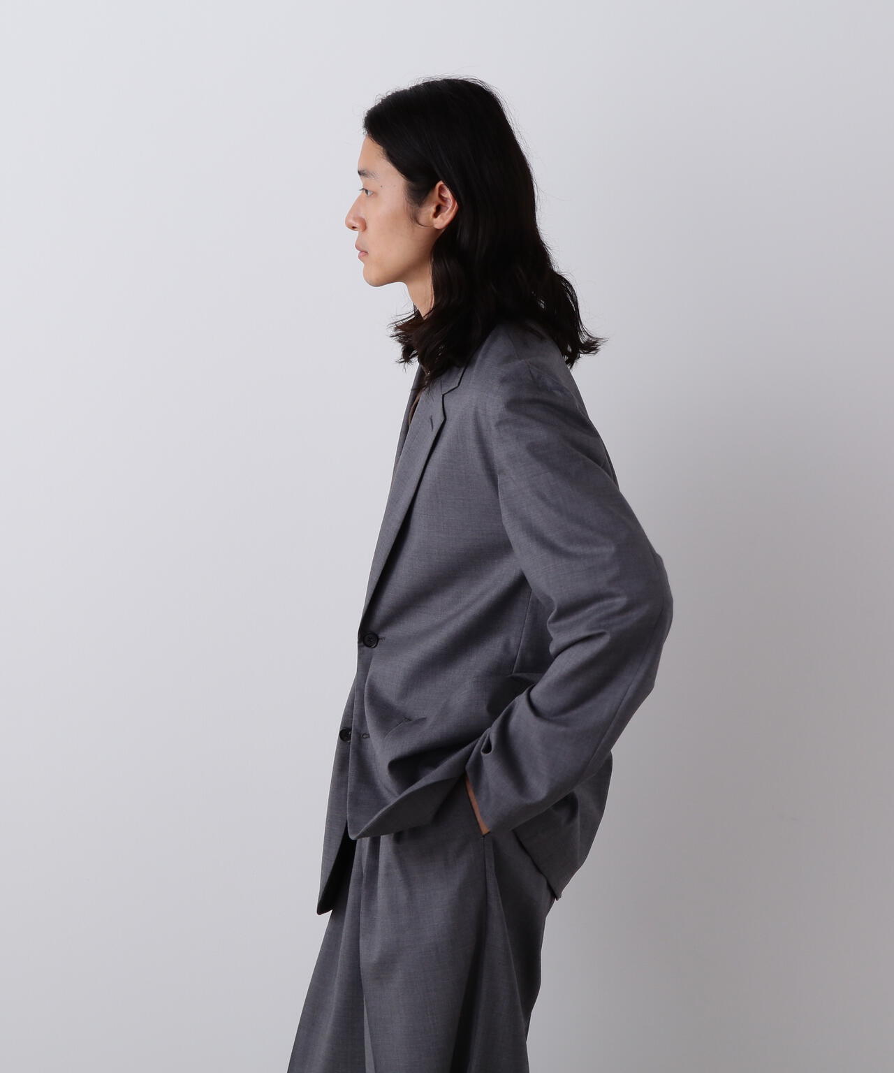 YLEVE / SUPER120'S CHAMBRAY WOOL JACKET | YLÈVE（イレーヴ