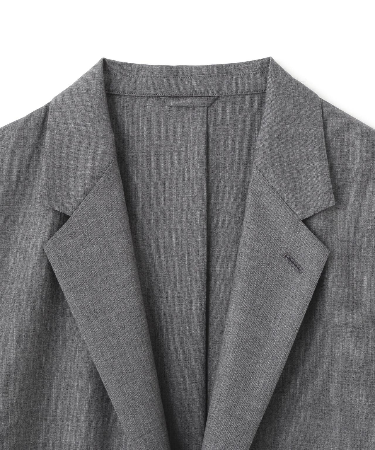 YLEVE / SUPER120'S CHAMBRAY WOOL JACKET