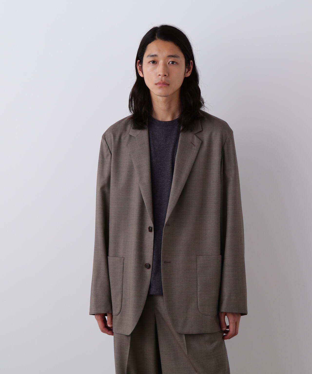 YLEVE / SUPER120'S CHAMBRAY WOOL JACKET | YLÈVE（イレーヴ