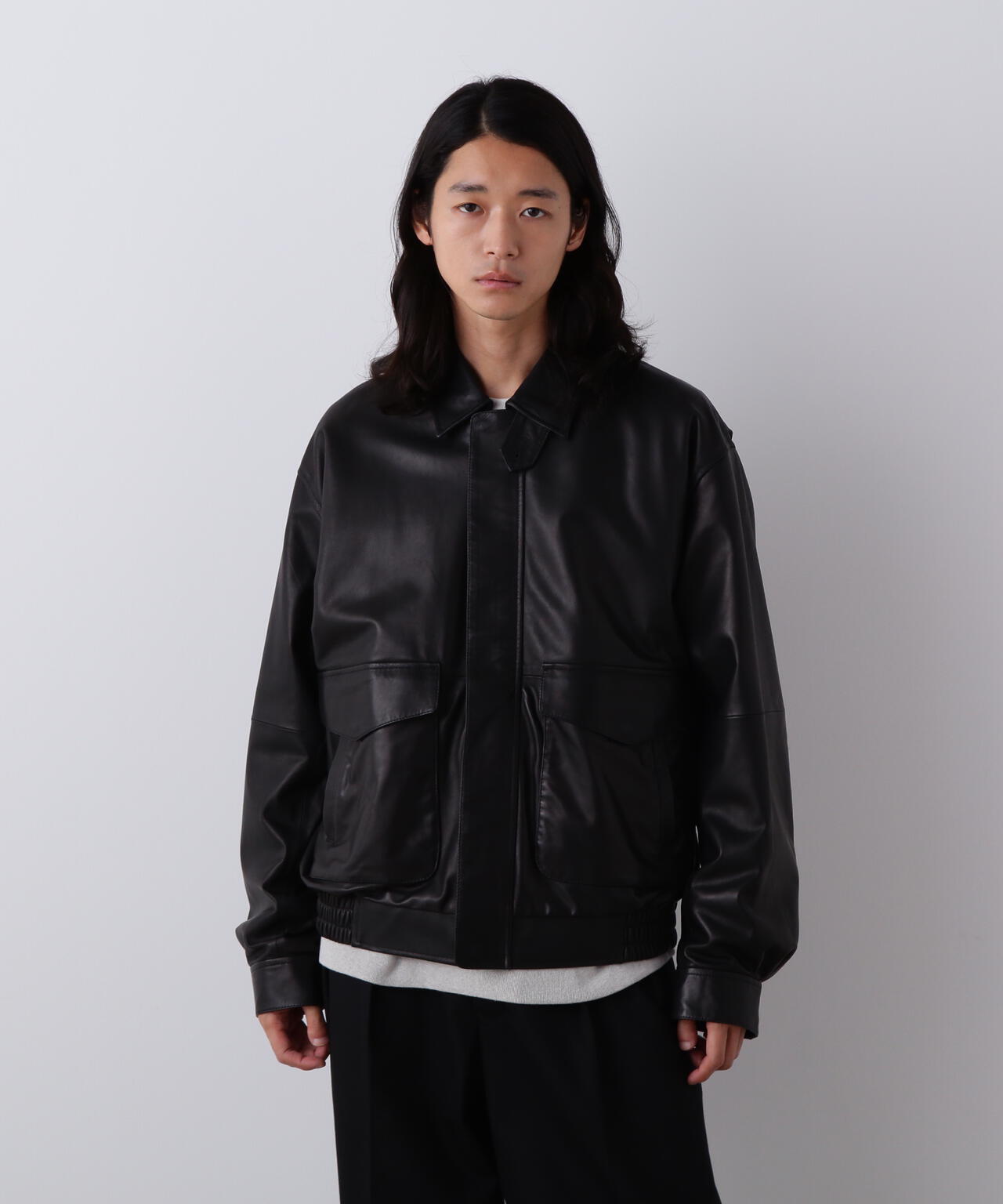 YLÈVE / SHEEP LEATHER ZIP BLOUSON | YLÈVE（イレーヴ） ｜【公式