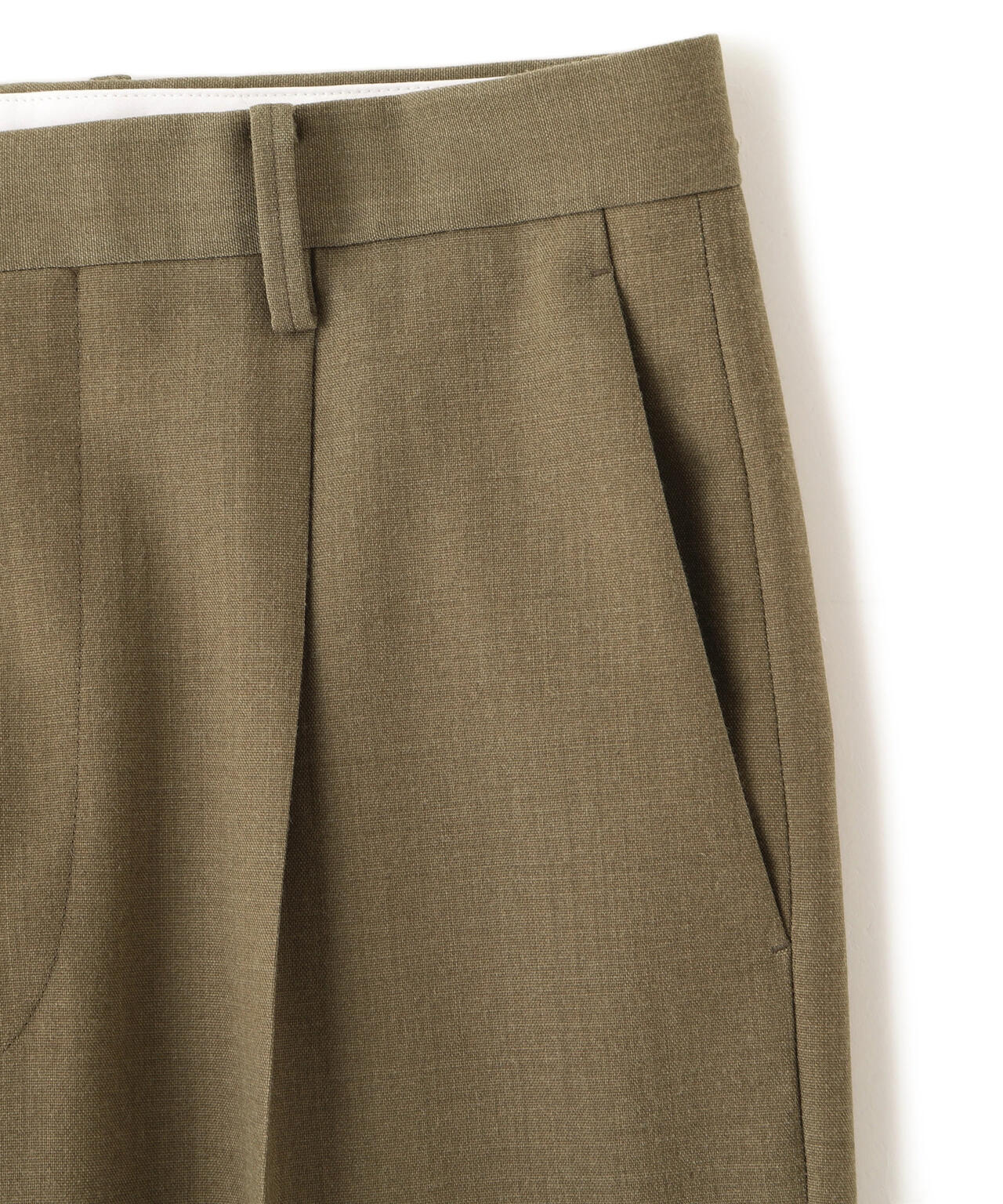 YLEVE / VINTAGE PIGMENTDYE WOOL TACK TROUSERS
