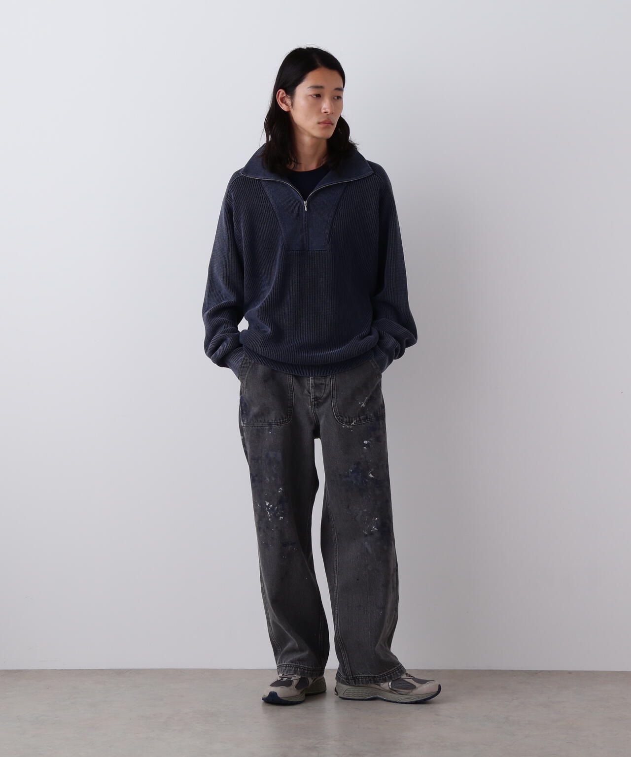 イレーヴ　YLEVE ネイビー　パンツ　新品　試着のみ YLEVE(イレーヴ)｜COTTON CUPRA パンツ/ネイビー の通販｜ELLESHOP