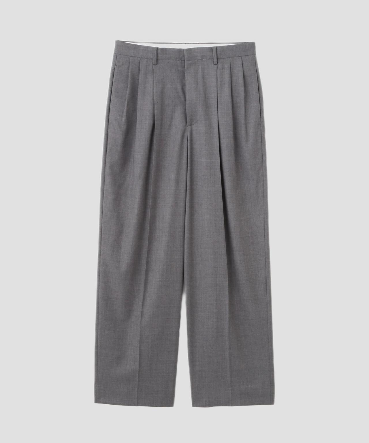 YLEVE / SUPER120'S CHAMBRAY WOOL 3TACK TROUSERS | YLÈVE（イレーヴ