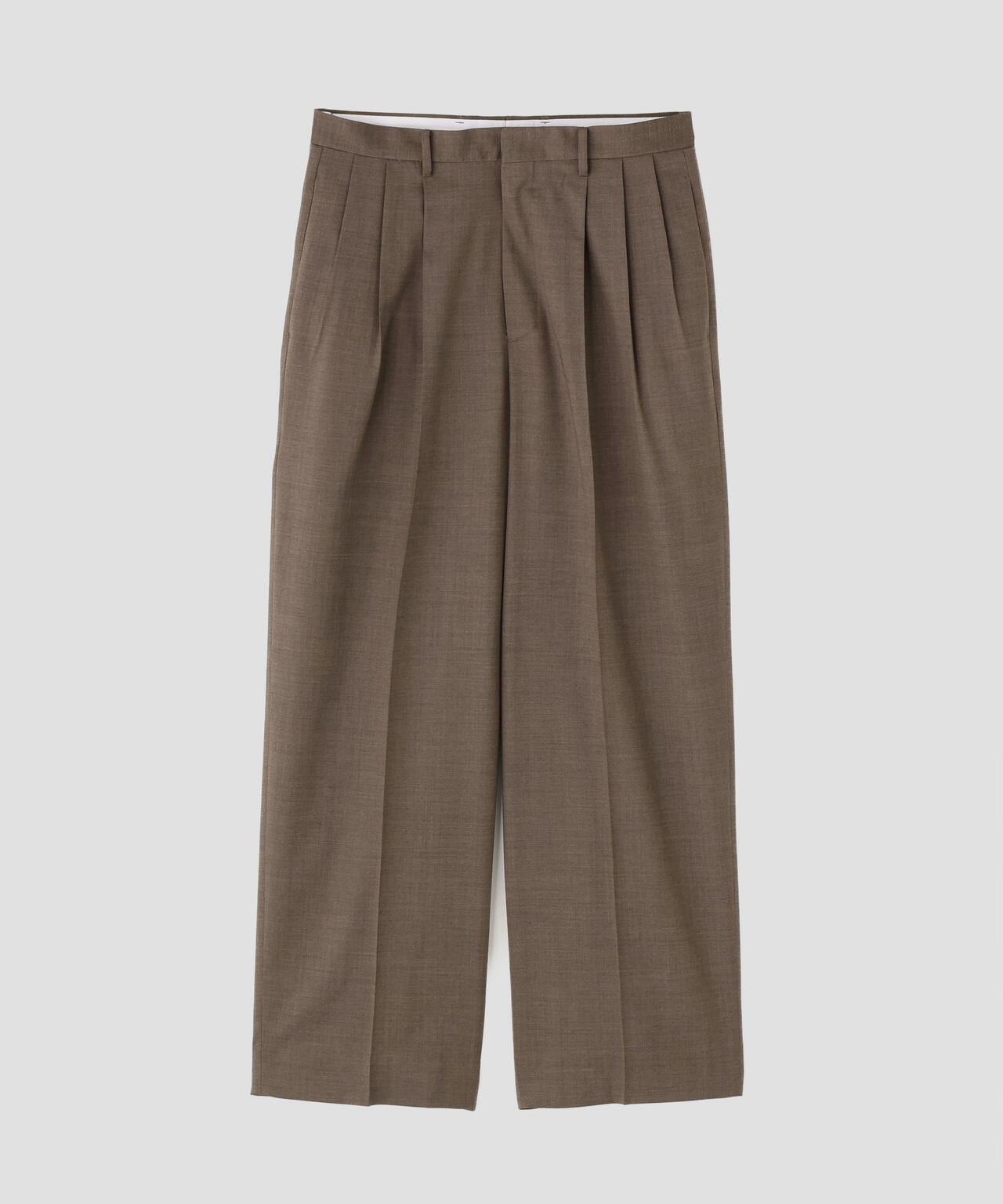 YLEVE / SUPER120'S CHAMBRAY WOOL 3TACK TROUSERS | YLÈVE（イレーヴ