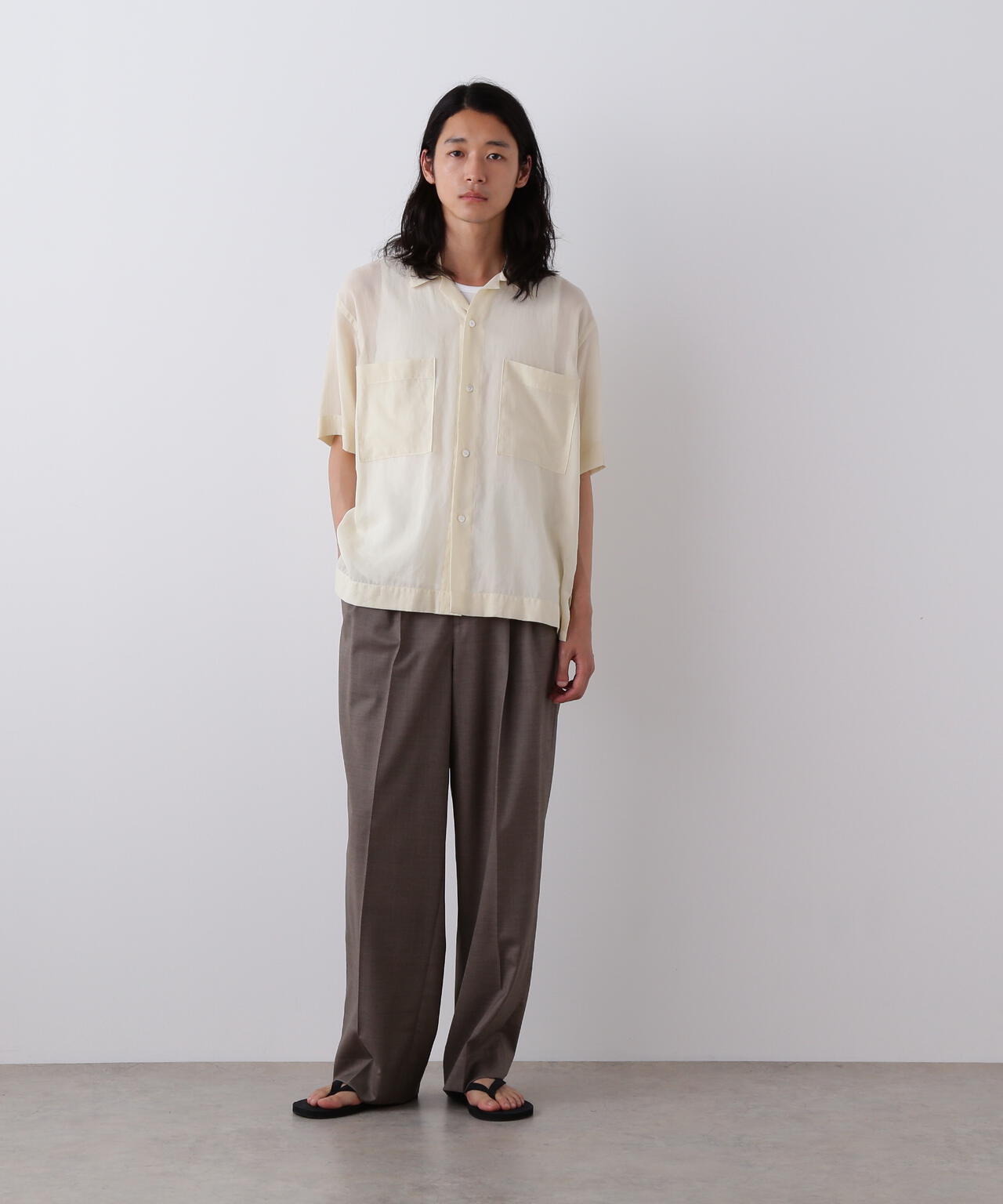 a*f様 YLÈVE WOOL CHAMBRAY TROUSERS YLÈVE WOOL CHAMBRAY TROUSERS – Chum!