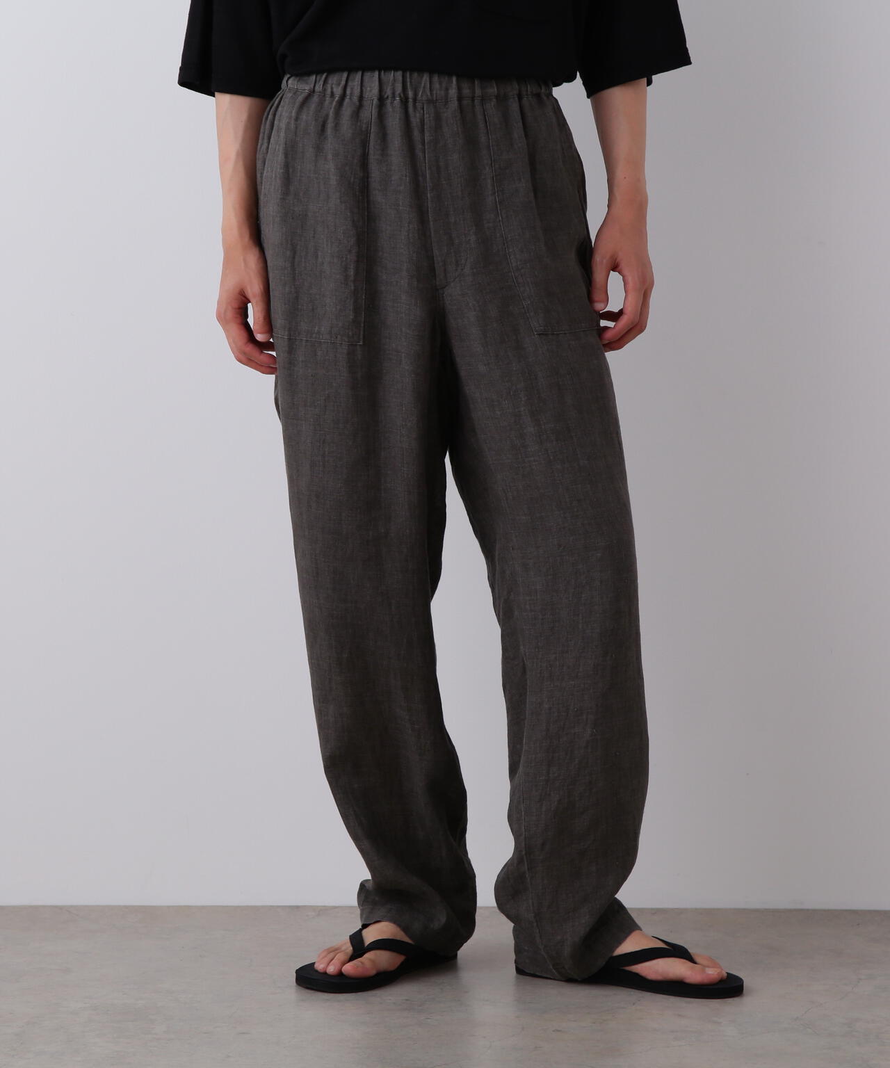 YLEVE / LINEN POPLIN PANTS