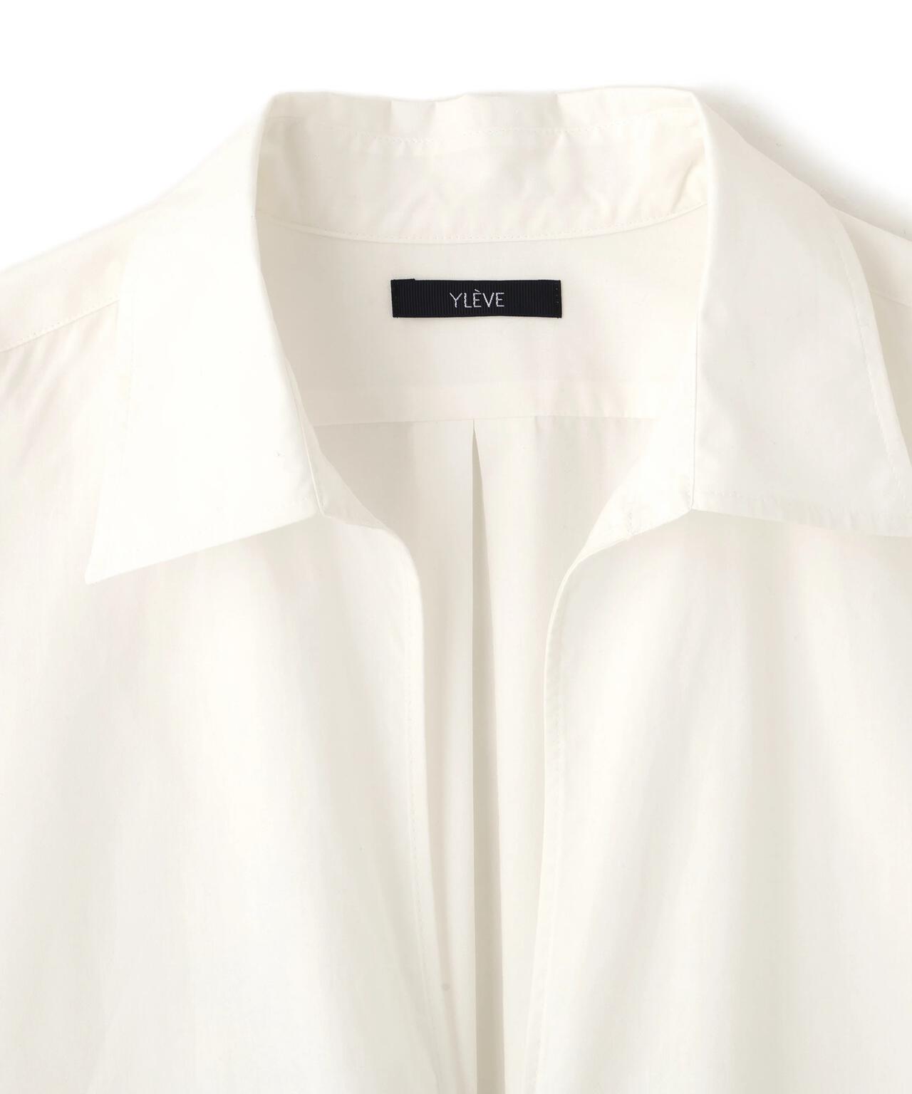 YLEVE / COTTON SILK TYPEWRITER SKIPPER SHIRT