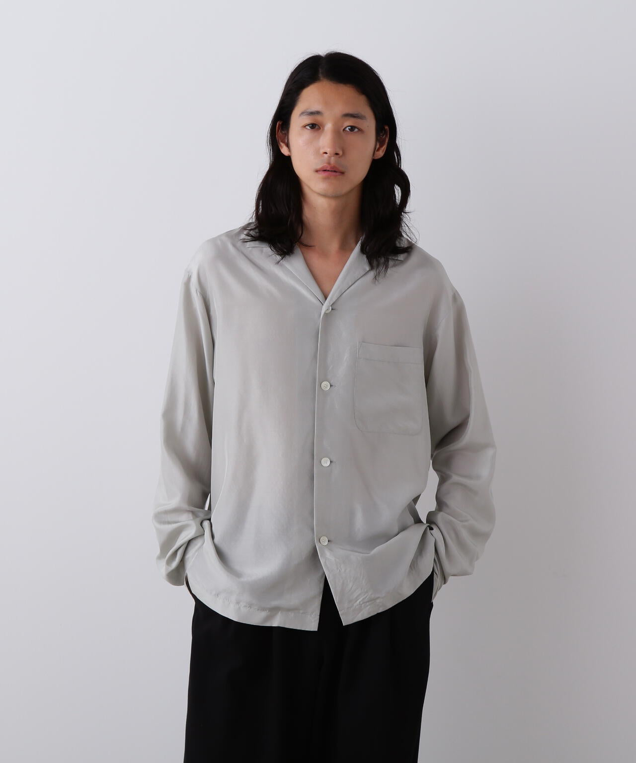 YLEVE / SILK HABUTAE PAJAMA SHIRT | YLÈVE（イレーヴ） ｜【公式