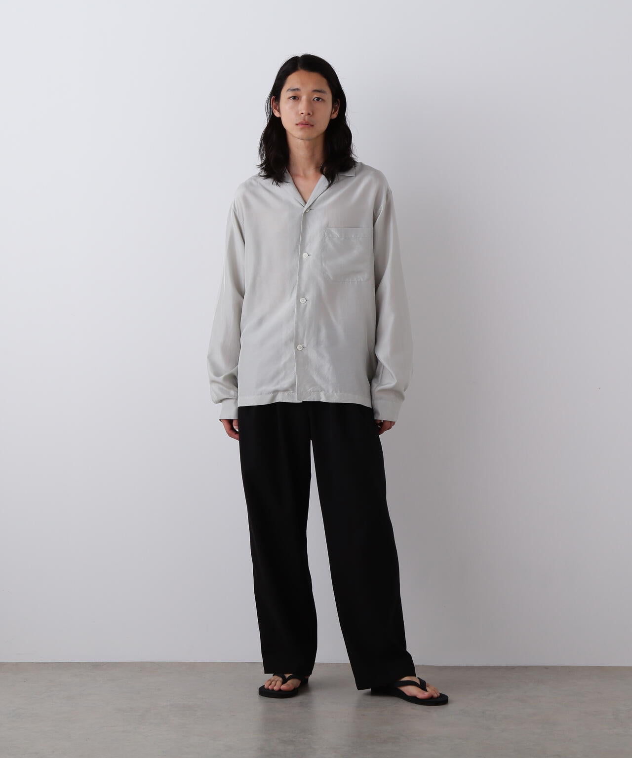 YLEVE / SILK HABUTAE PAJAMA SHIRT | YLÈVE（イレーヴ） ｜【公式