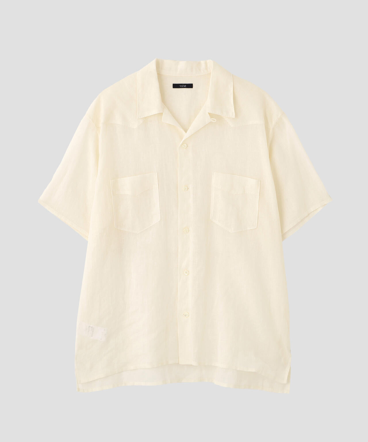 YLEVE / COTTON RAMIE VOILE HAND STITCH SHIRT