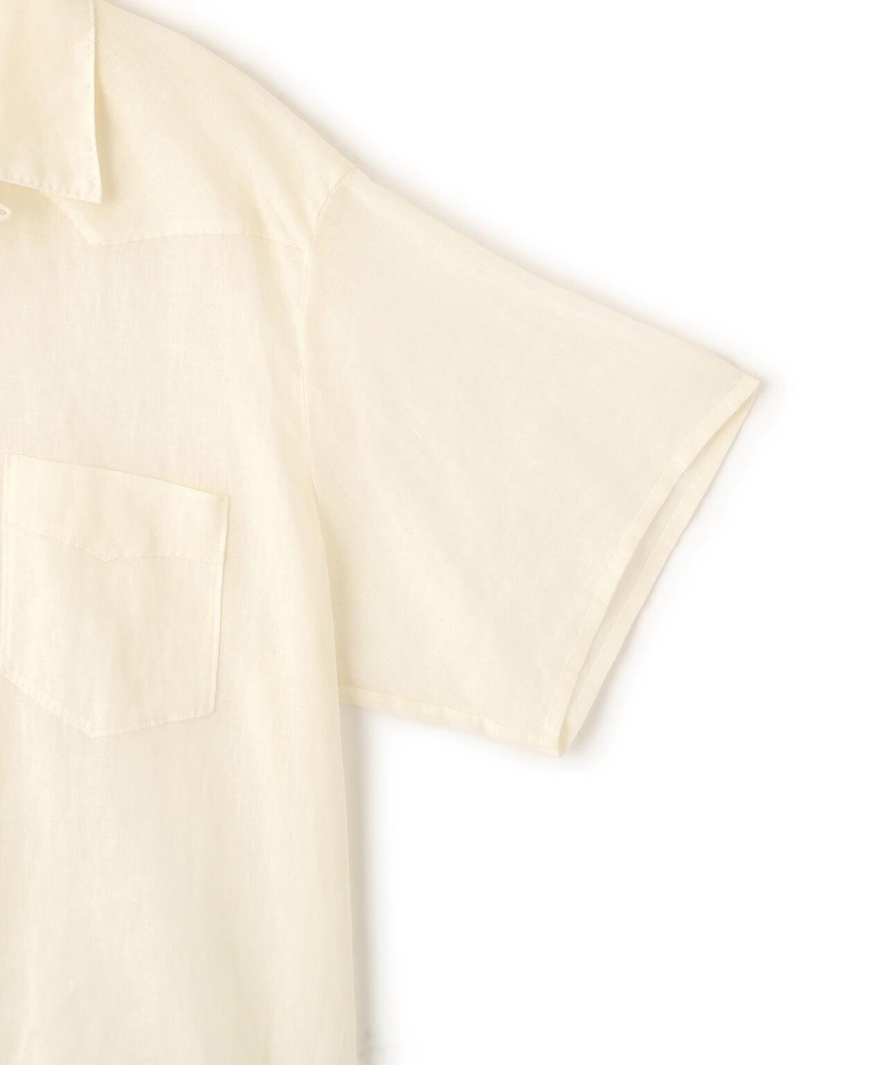 YLEVE / COTTON RAMIE VOILE HAND STITCH SHIRT