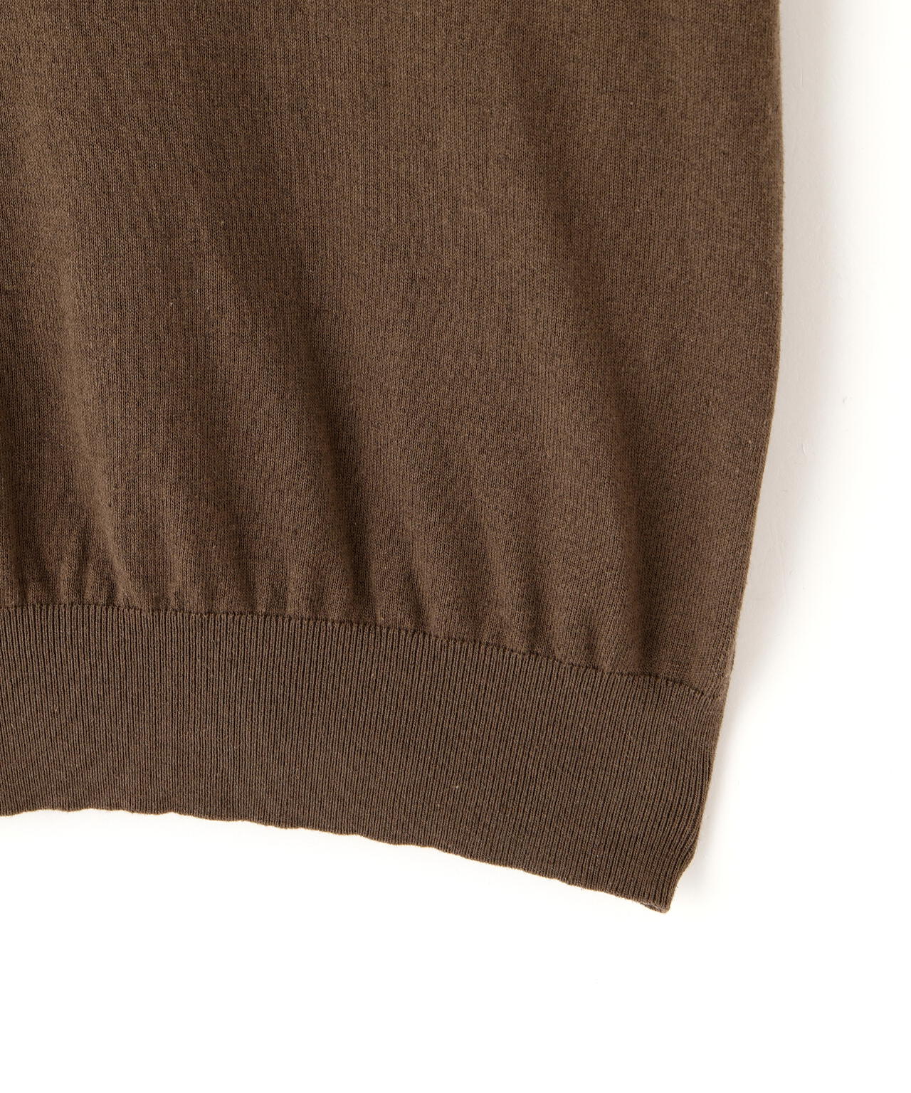 YLEVE / COTTON LINEN KNIT SKIPPER POLO