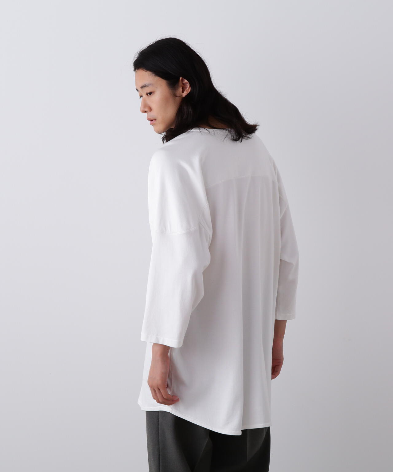 YLEVE / COTTON RAYON PIGMENT DYE HOCKEY PULLOVER