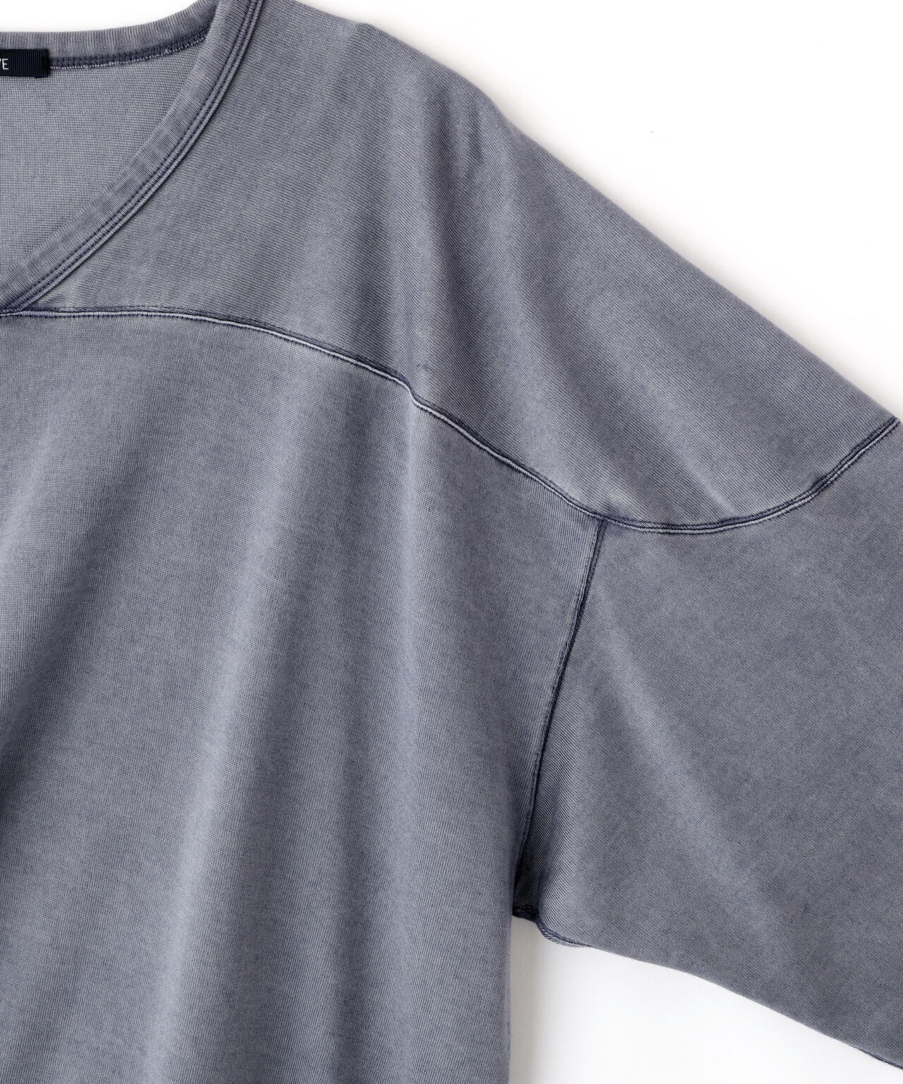 YLEVE / COTTON RAYON PIGMENT DYE HOCKEY PULLOVER