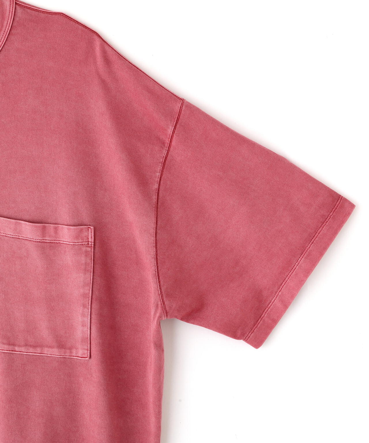 YLEVE / COTTON RAYON PIGMENT DYE POCKET T-SHIRT