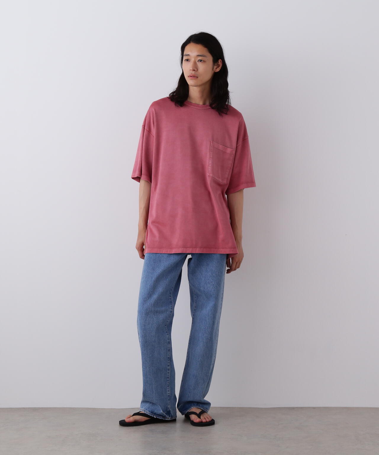 YLEVE / COTTON RAYON PIGMENT DYE POCKET T-SHIRT | YLÈVE（イレーヴ