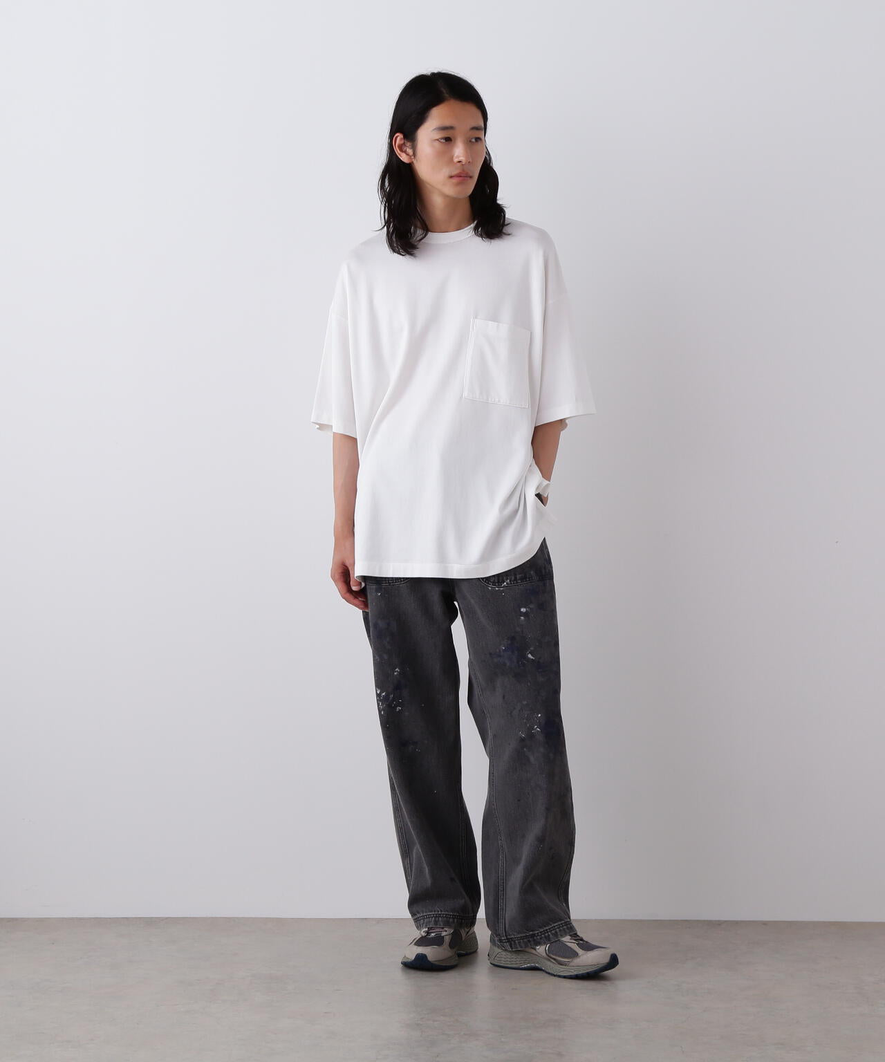 結衣 YLEVE / TETRON COTTON SLUB YARN JERSEY POCKET T-SHIRT | YLÈVE