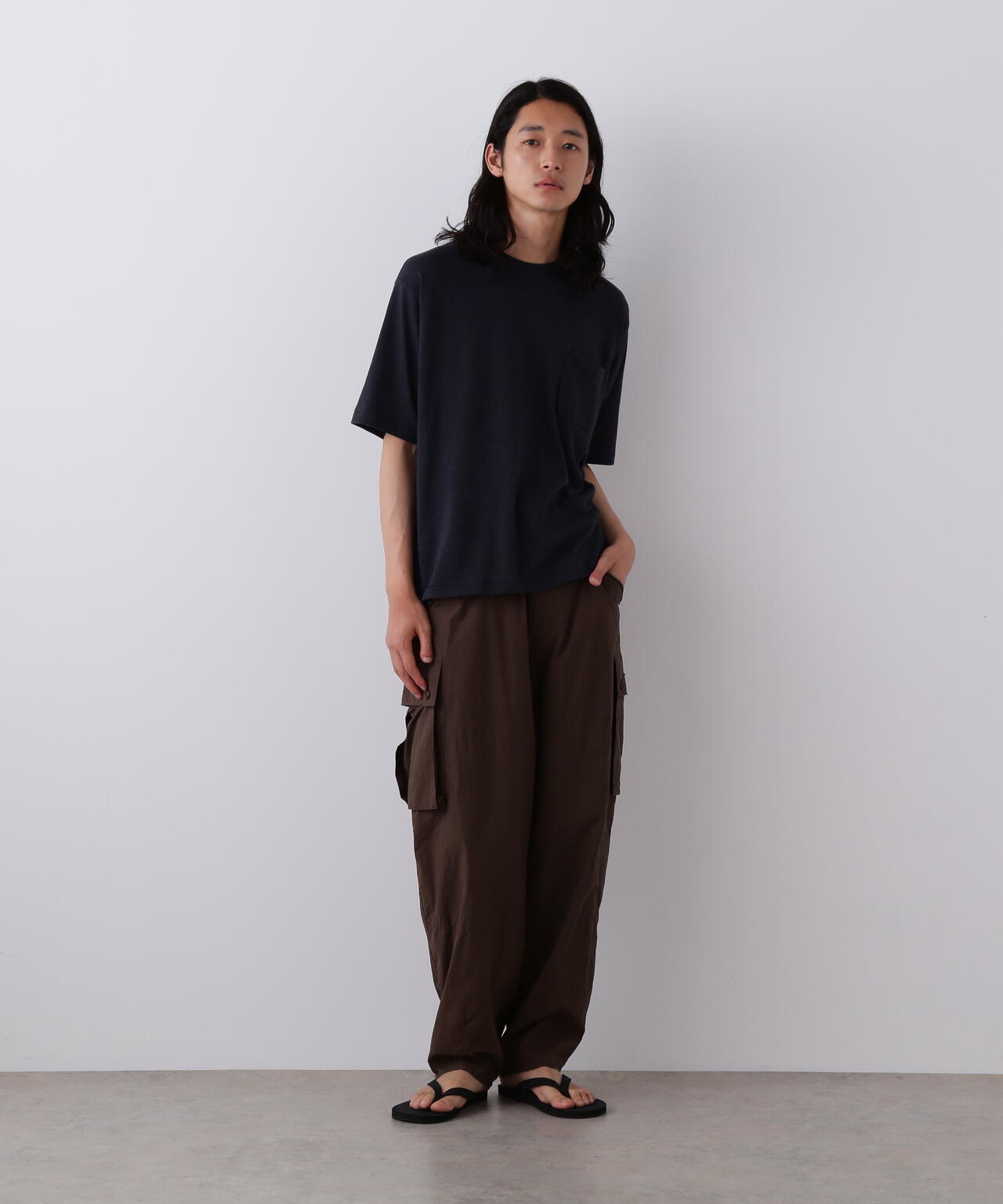 YLEVE / TETRON COTTON SLUB YARN JERSEY POCKET T-SHIRT | YLÈVE