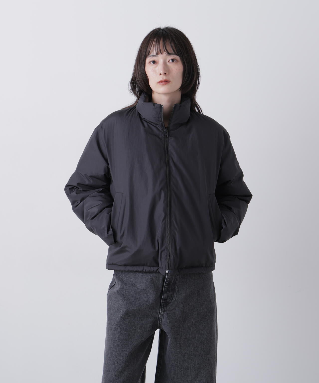 YLEVE / [UNISEX] ORGANIC COTTON POLYESTER REVERSIBLE DOWN JACKET