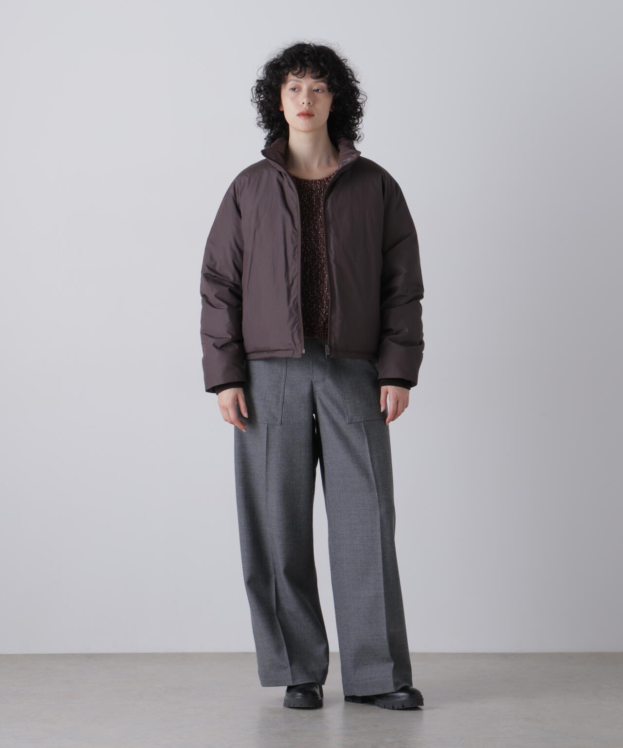 YLEVE / [UNISEX] ORGANIC COTTON POLYESTER REVERSIBLE DOWN JACKET