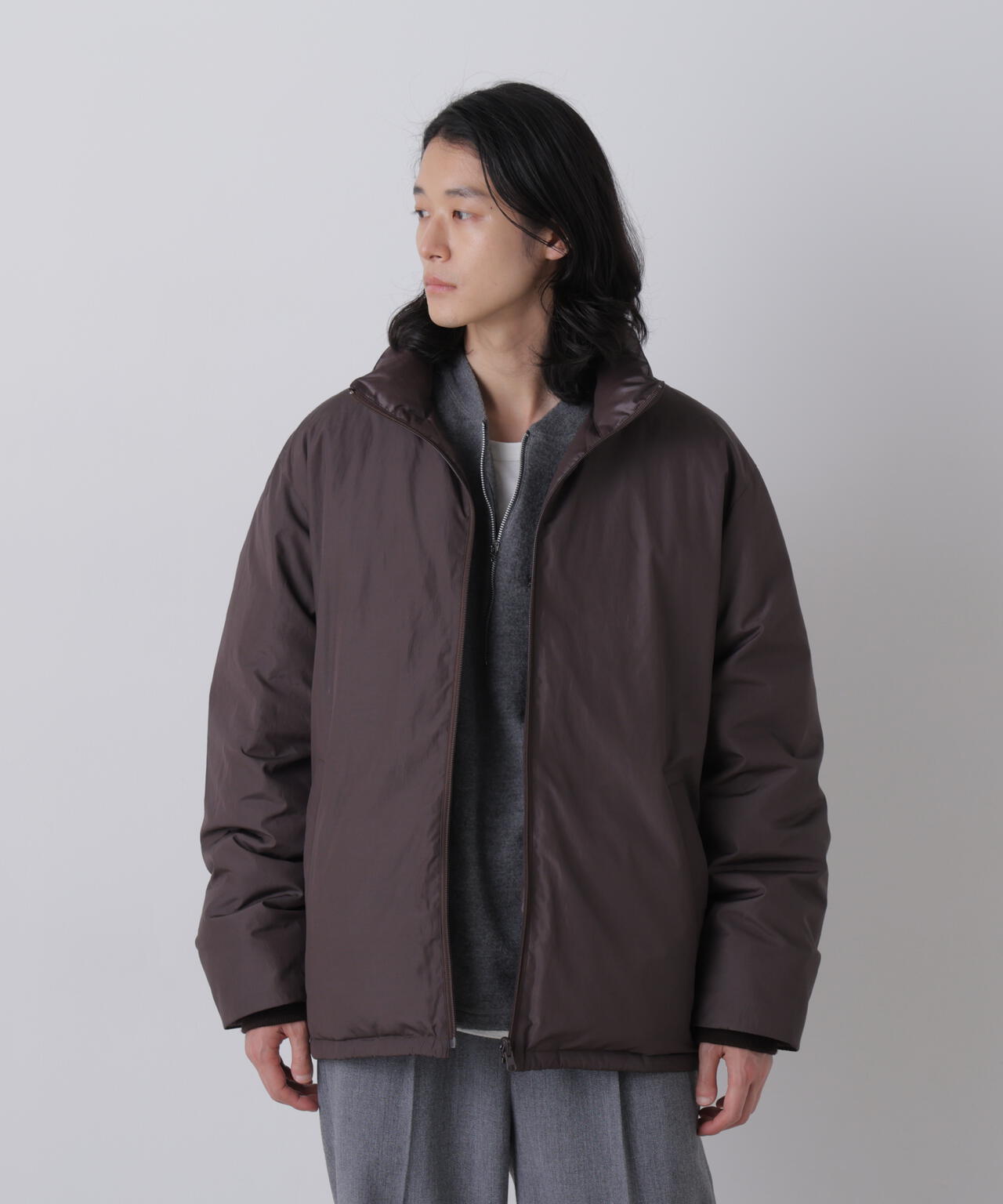 YLEVE / [UNISEX] ORGANIC COTTON POLYESTER REVERSIBLE DOWN JACKET