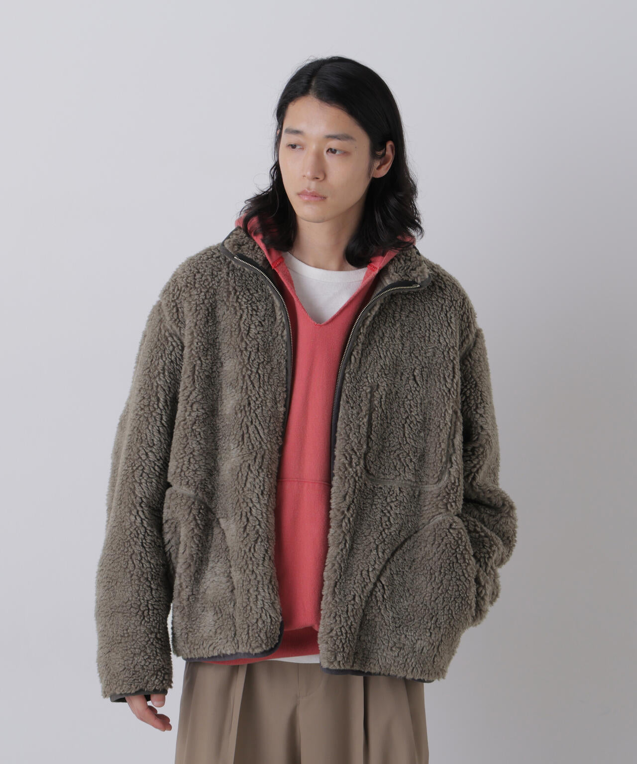 YLEVE / LINEN RAMIE POLYESTER BOA BLOUSON | YLÈVE（イレーヴ