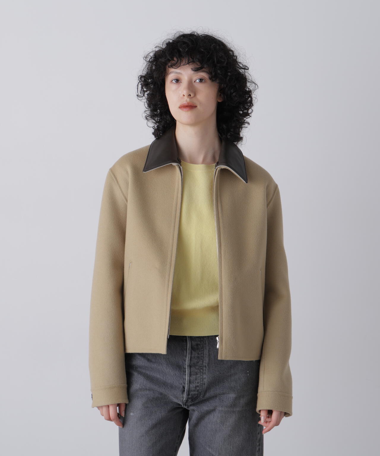 YLEVE / [UNISEX] SUPER 100's WOOL DOUBLE CLOTH BLOUSON | YLÈVE
