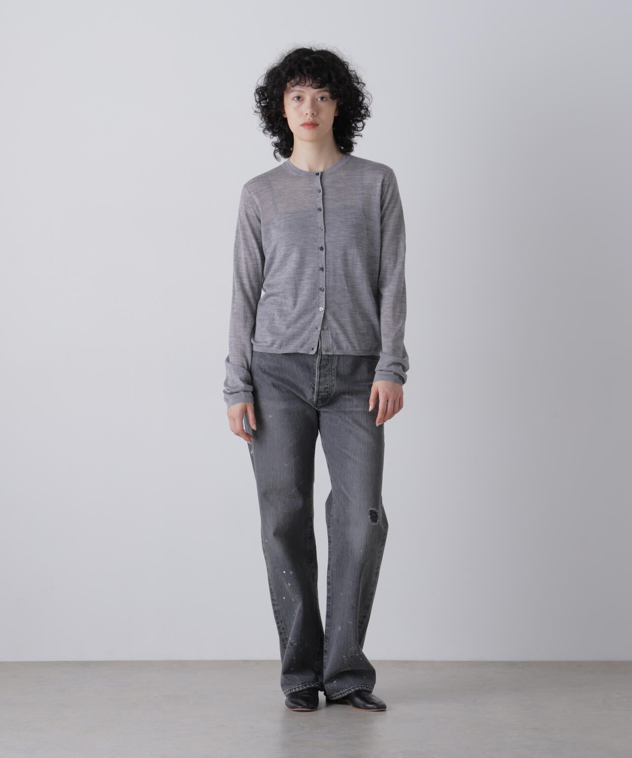 YLEVE / [UNISEX] USED-FINISHED 13.5oz STRAIGHT DENIM | YLÈVE