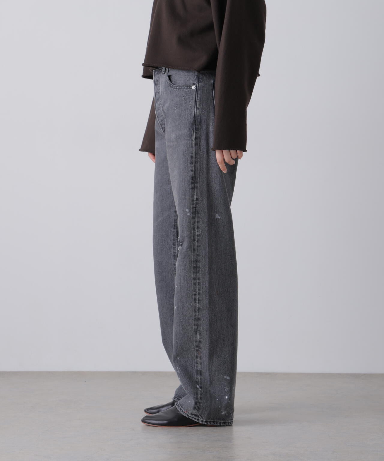 YLEVE / [UNISEX] USED-FINISHED 13.5oz STRAIGHT DENIM | YLÈVE