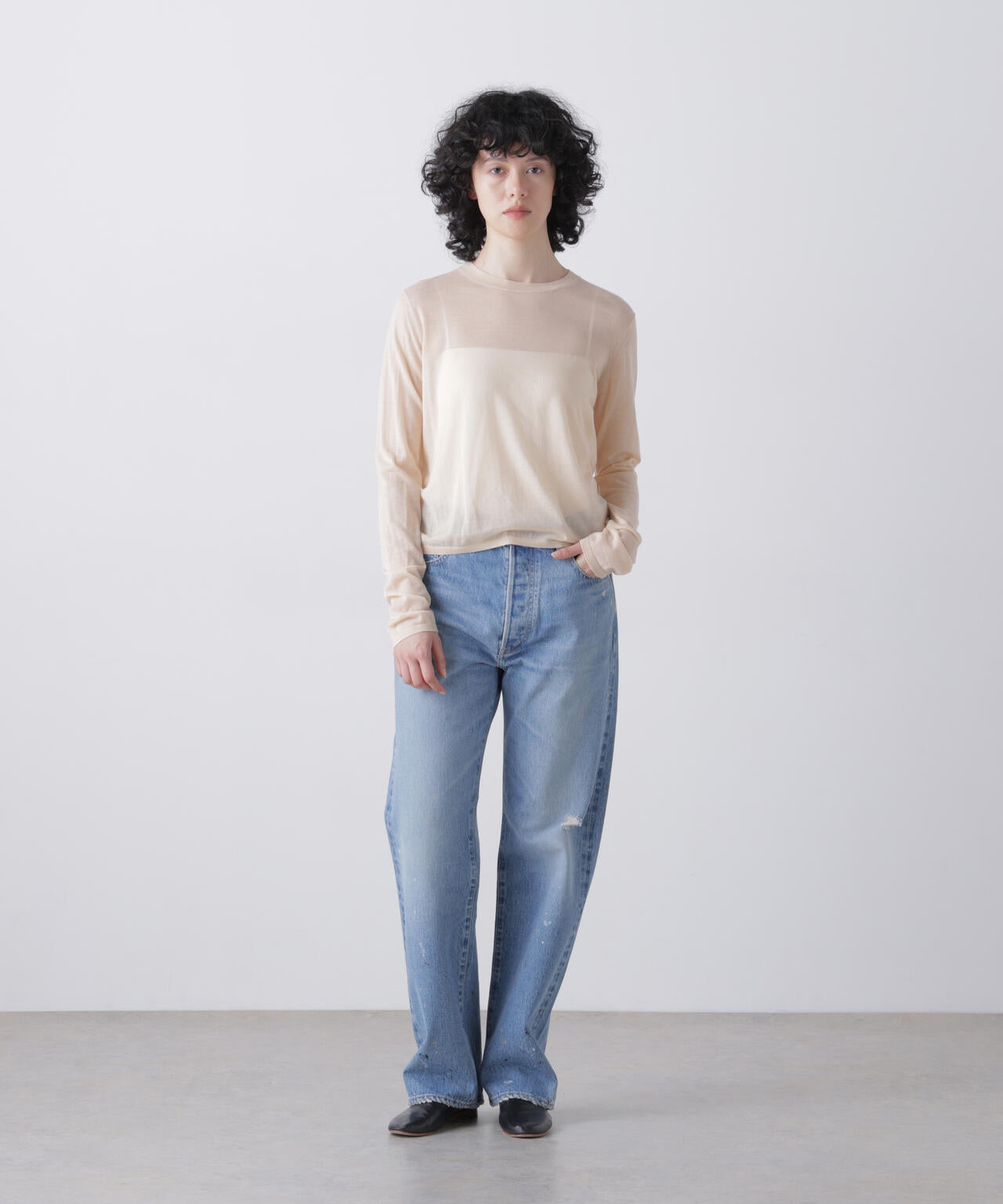 YLEVE / [UNISEX] USED-FINISHED 13.5oz STRAIGHT DENIM | YLÈVE