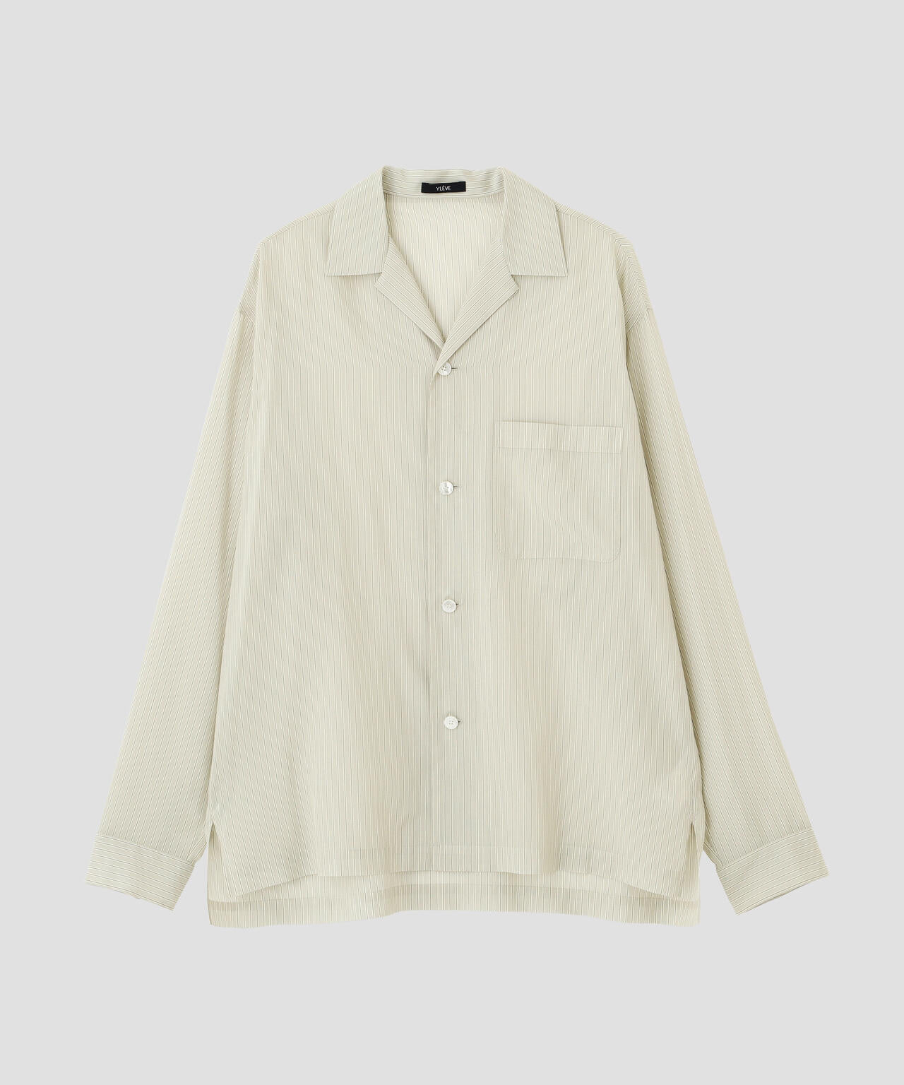 YLEVE / ACETATE CUPRO STRIPE PJ SHIRT | YLÈVE（イレーヴ） ｜【公式