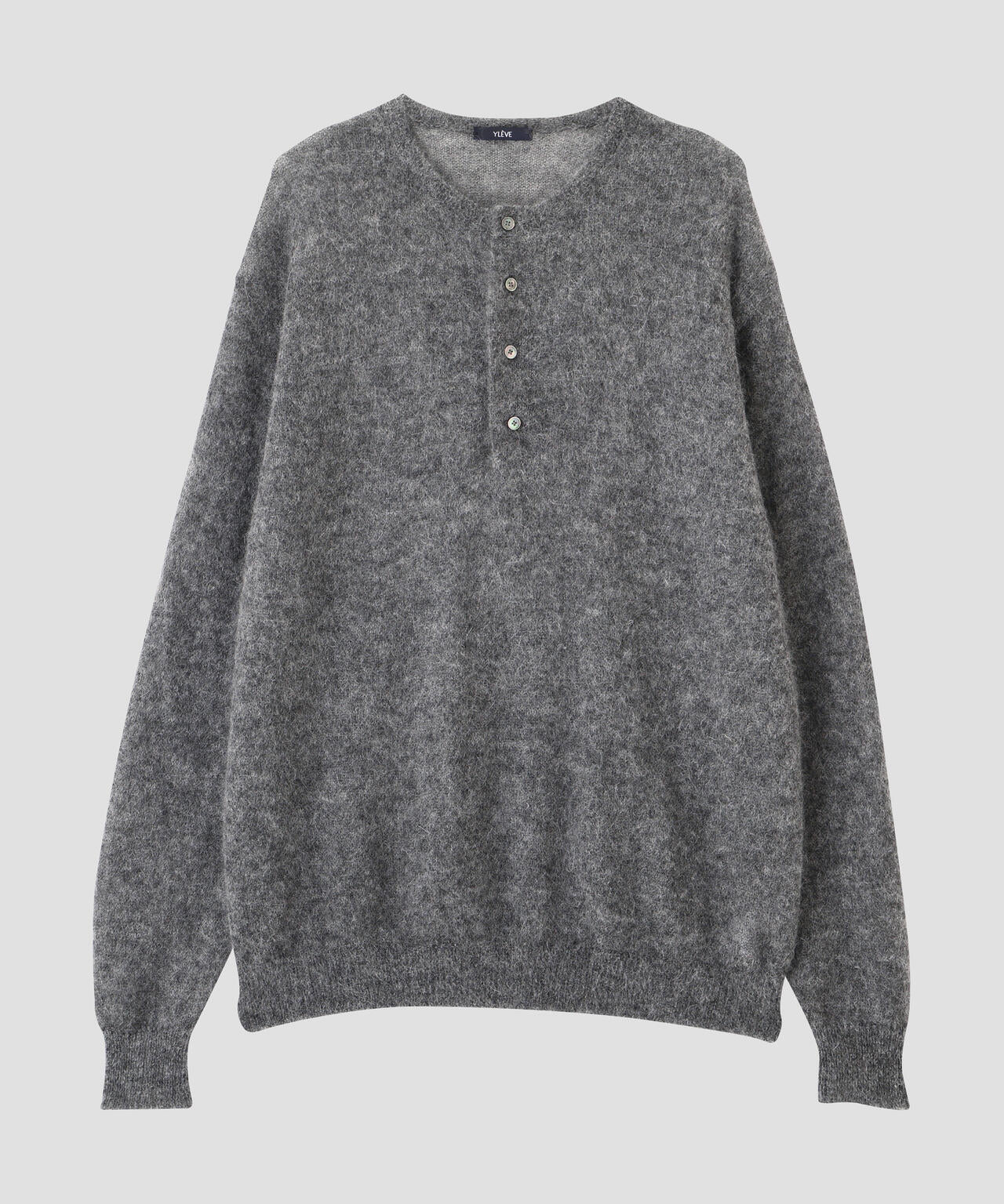 YLEVE / SUPER KID MOHAIR HENRY NECK KNIT | YLÈVE（イレーヴ