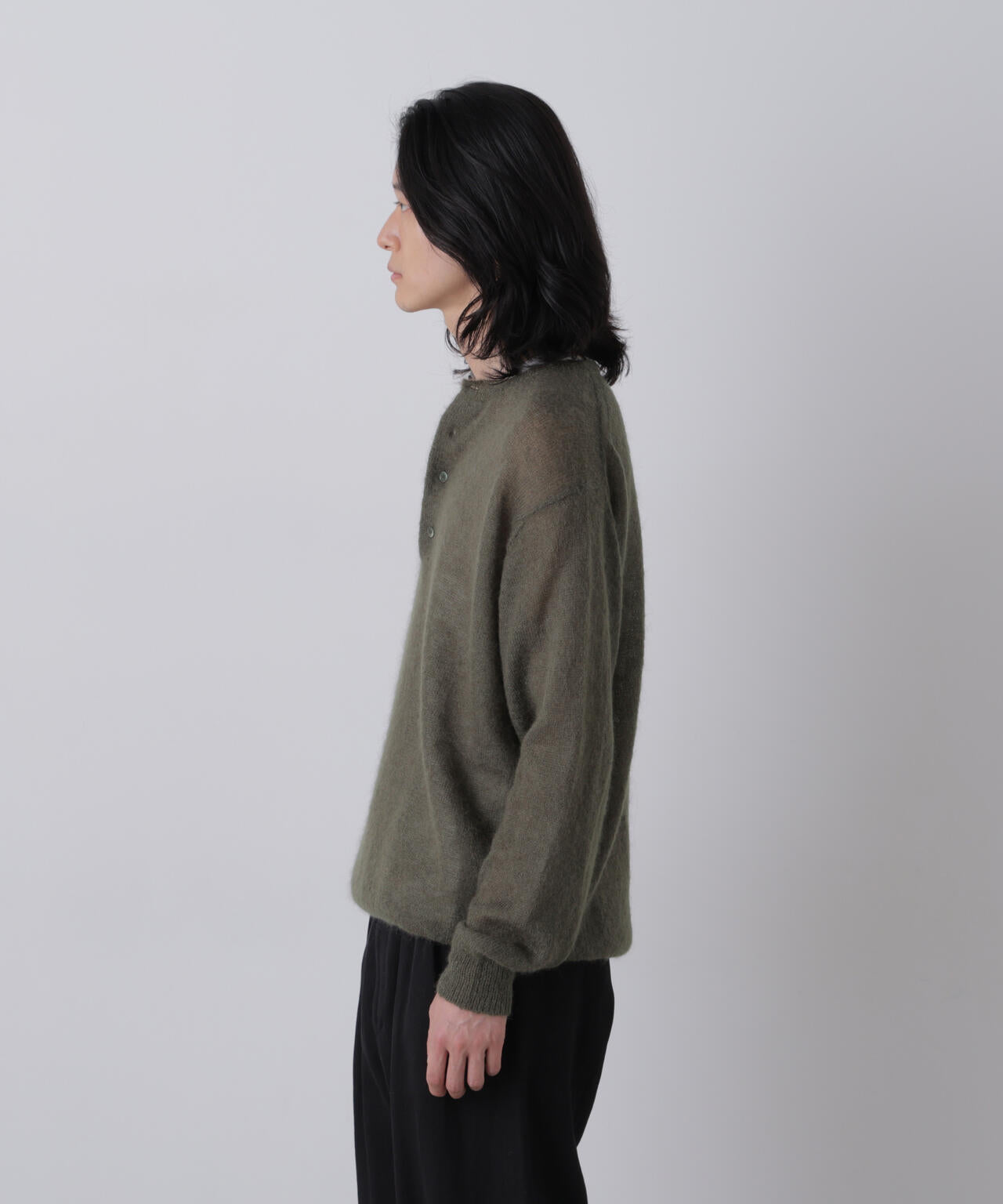 YLEVE / SUPER KID MOHAIR HENRY NECK KNIT | YLÈVE（イレーヴ