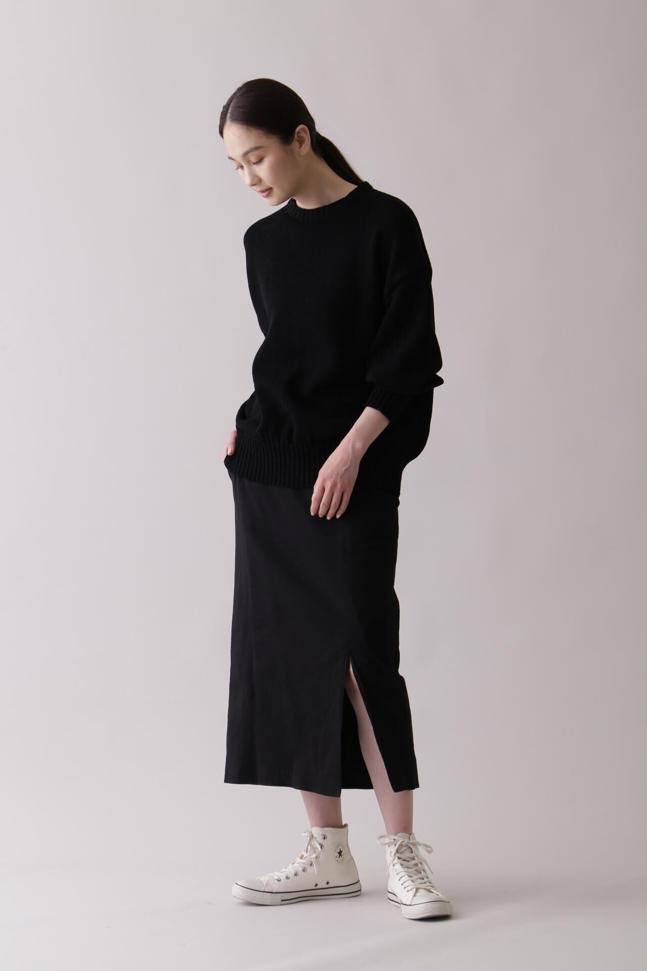 THE LIBRARY / COTTON AMUNZEN VOILE SLIT SK