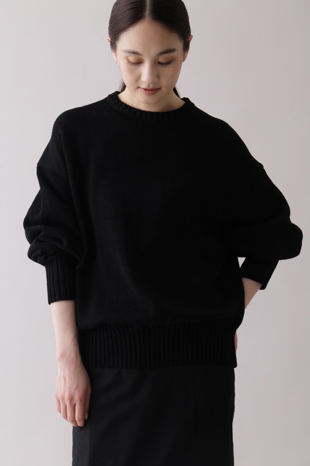 THE LIBRARY / [UNISEX] COTTON KN P/O