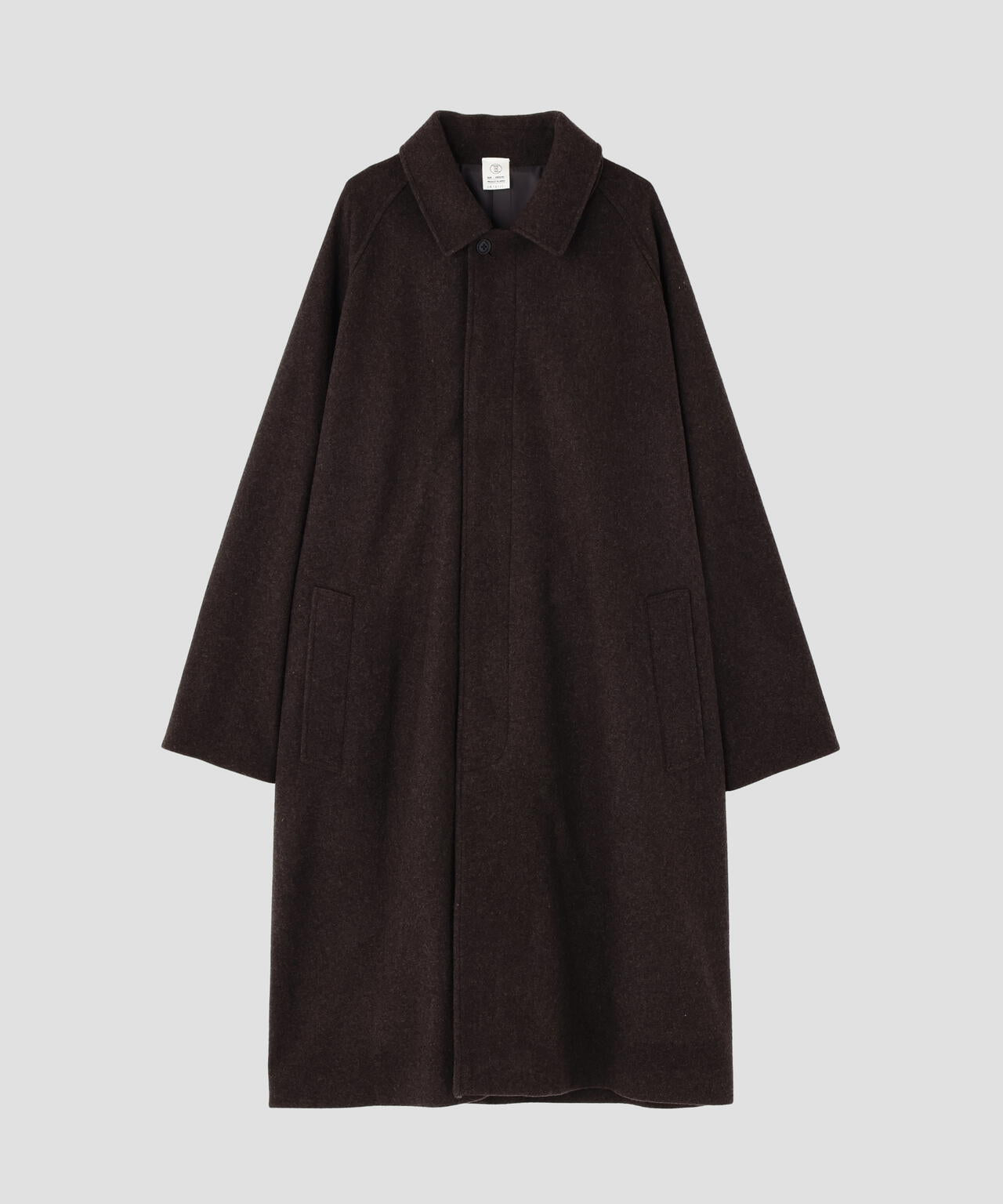 THE LIBRARY / [UNISEX] SUPER100'S WOOL MELTON BAL COLLAR COAT