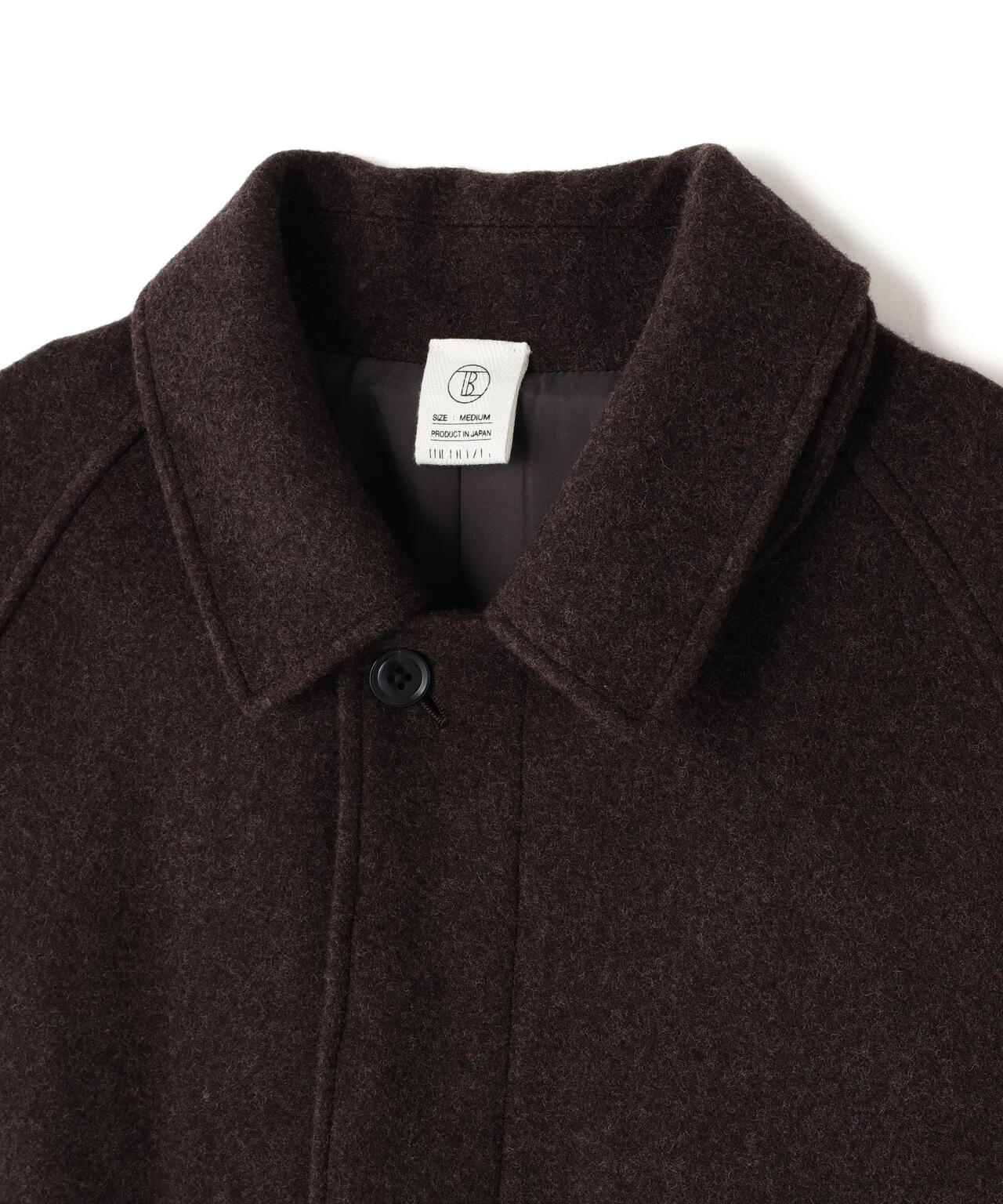 THE LIBRARY / [UNISEX] SUPER100'S WOOL MELTON BAL COLLAR COAT