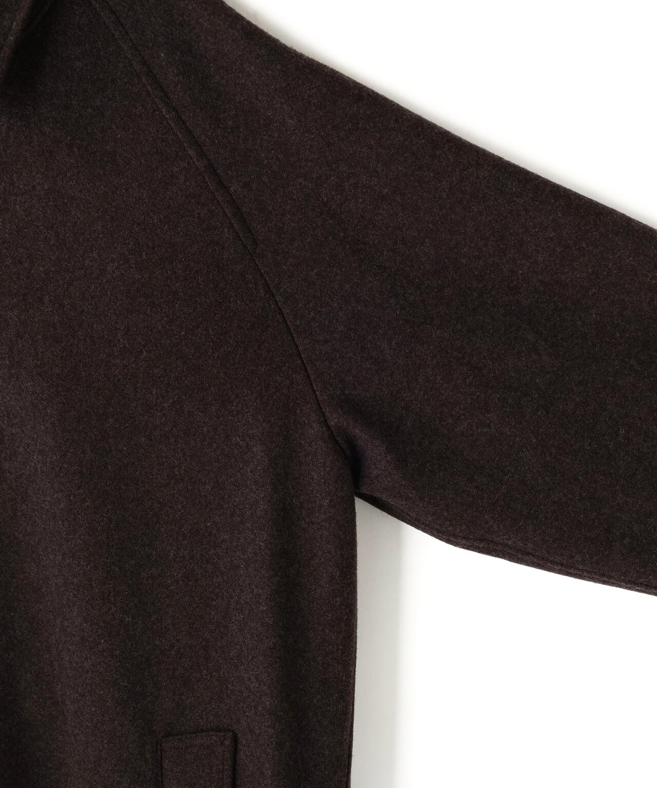 THE LIBRARY / [UNISEX] SUPER100'S WOOL MELTON BAL COLLAR COAT