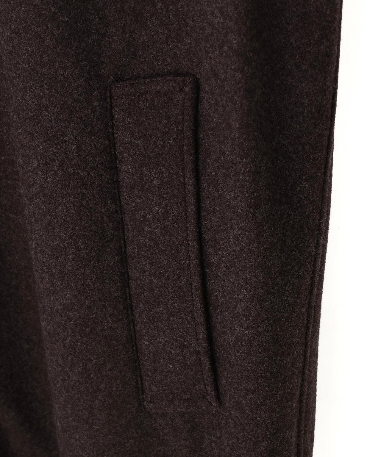 THE LIBRARY / [UNISEX] SUPER100'S WOOL MELTON BAL COLLAR COAT