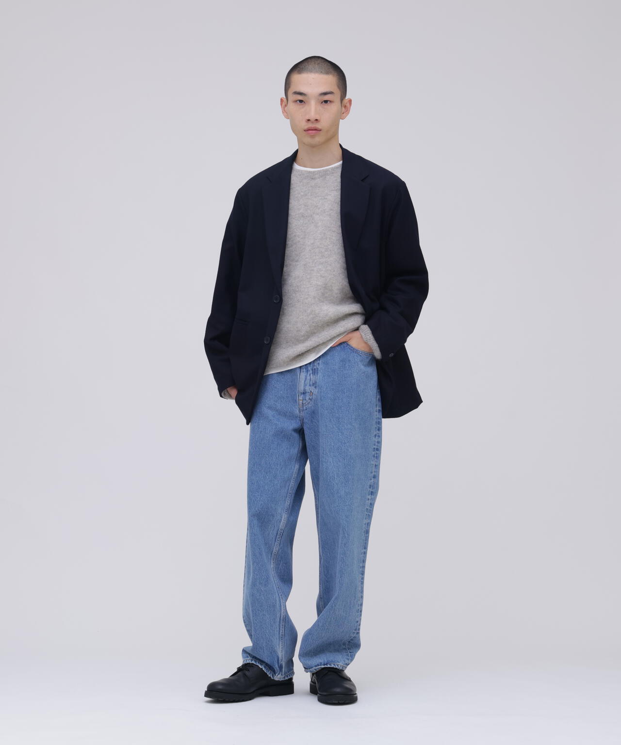 THE LIBRARY / [UNISEX] WOOL FLANNEL JACKET