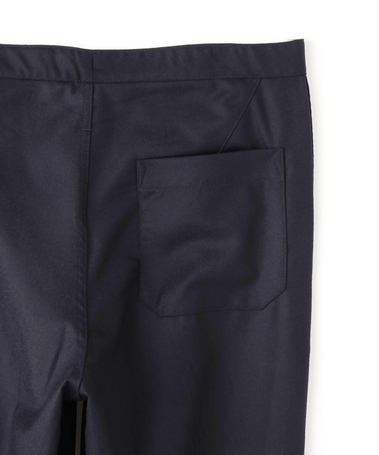 THE LIBRARY / [UNISEX] WOOL FLANNEL TAPERED TROUSERS