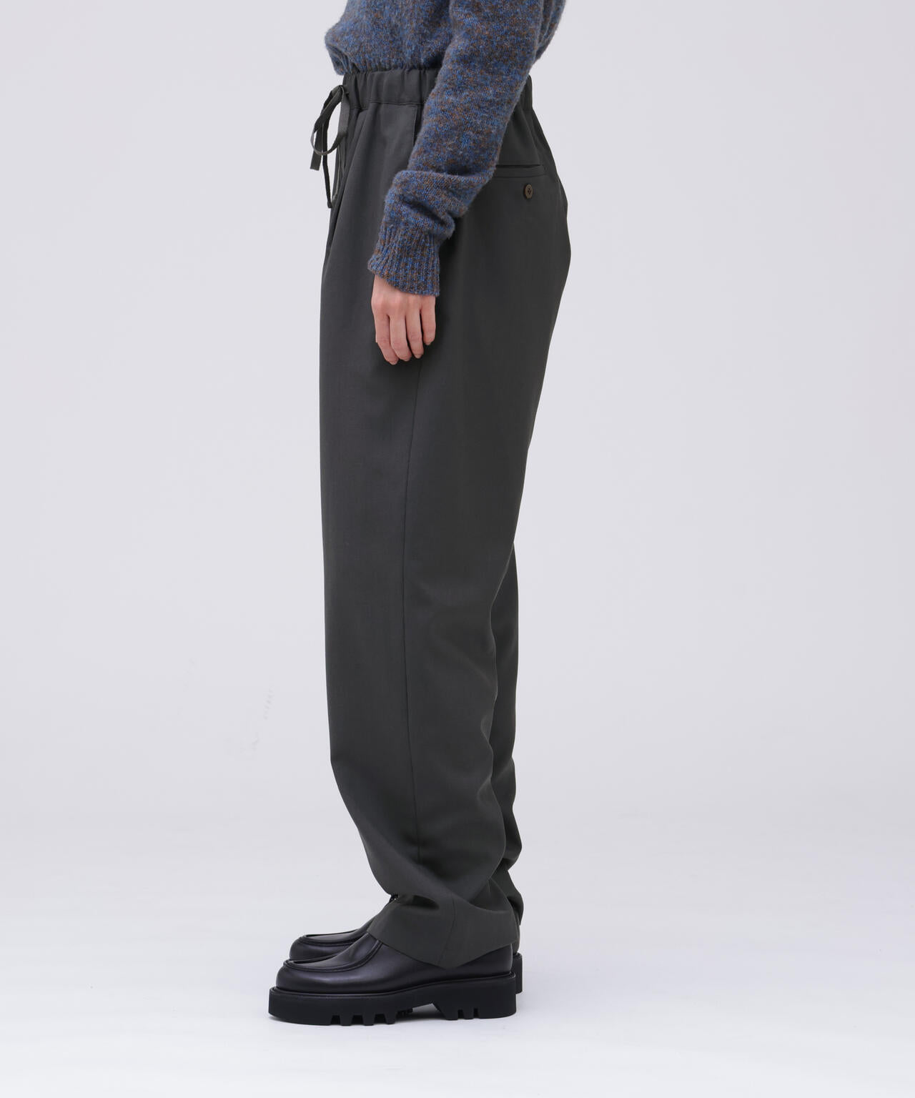 THE LIBRARY / [UNISEX] WOOL TROPICAL EASY TROUSERS | THE LIBRARY