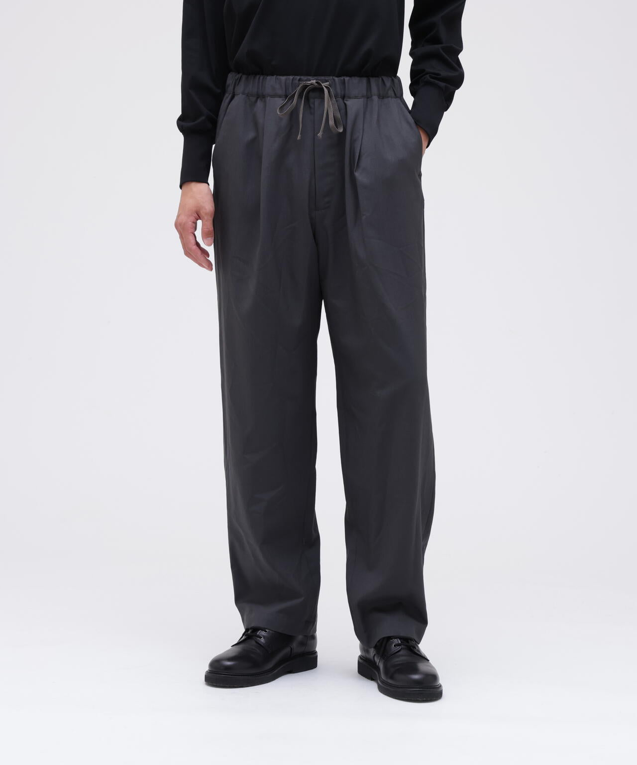 THE LIBRARY / [UNISEX] WOOL TROPICAL EASY TROUSERS | THE LIBRARY