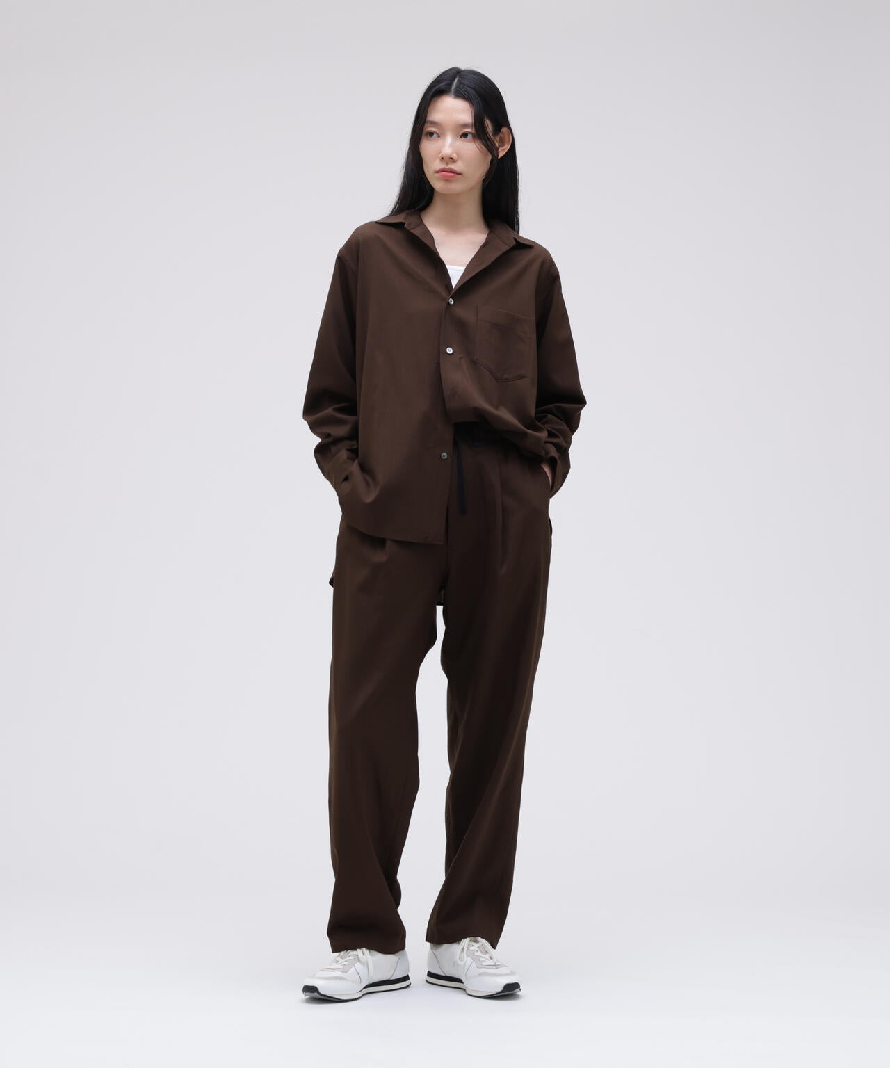 THE LIBRARY / [UNISEX] WOOL TROPICAL EASY TROUSERS | THE LIBRARY