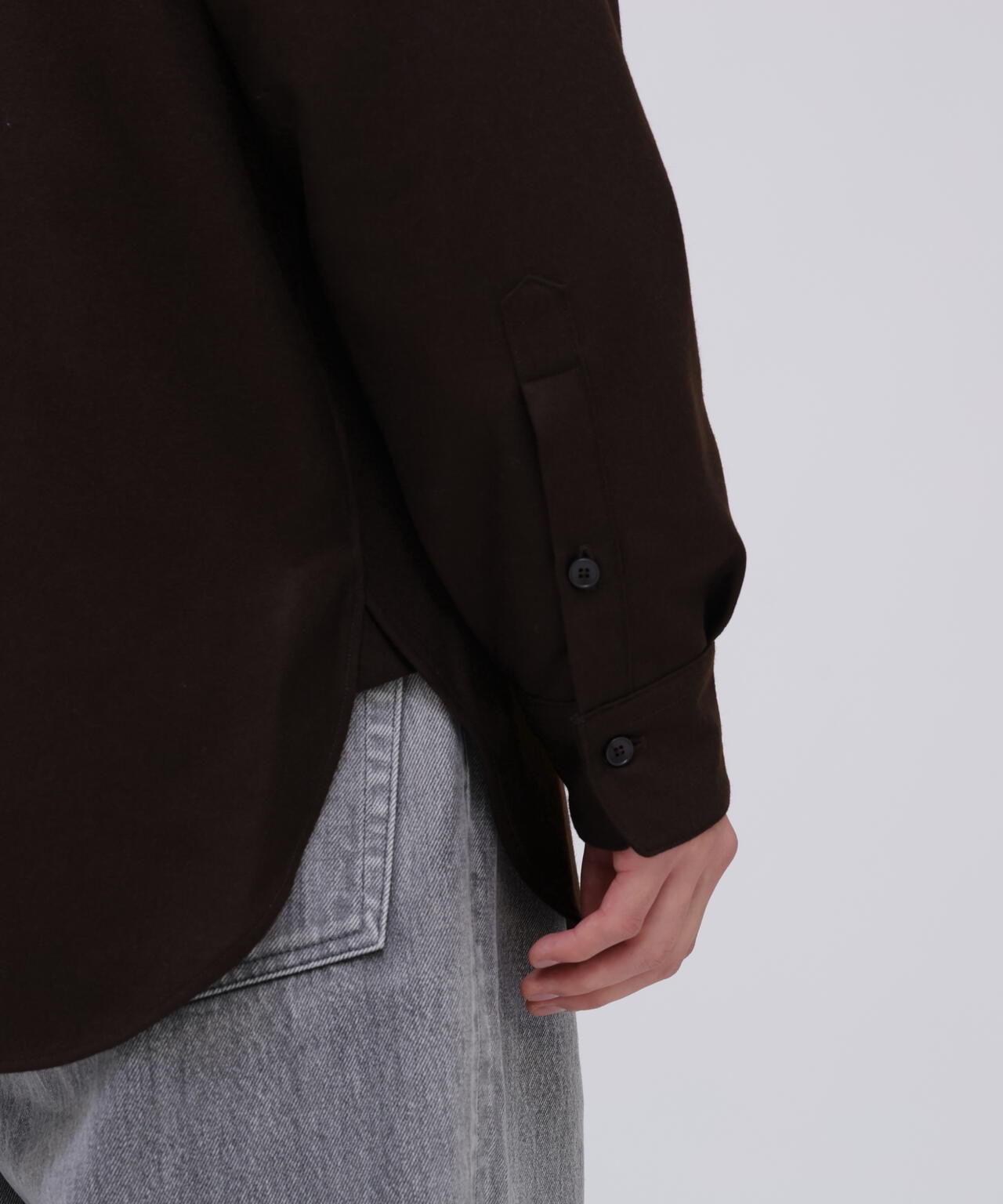 THE LIBRARY / [UNISEX] WOOL FLANNEL R/C SHIRT