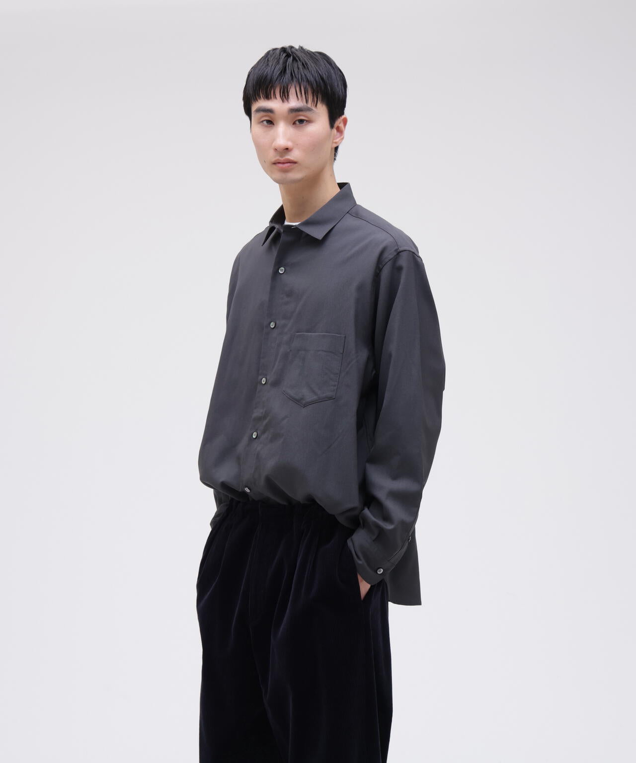 THE LIBRARY / [UNISEX] WOOL TROPICAL SHIRT | THE LIBRARY（ザ