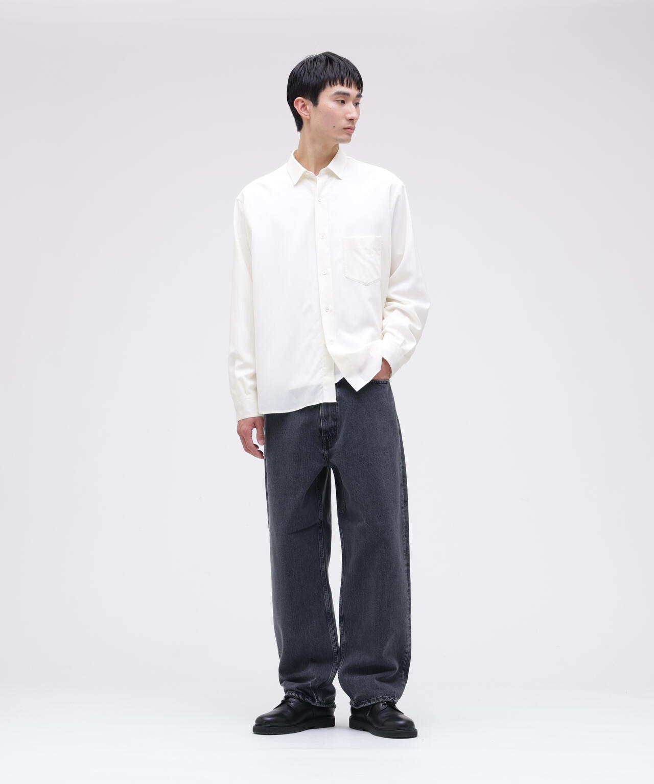 THE LIBRARY / [UNISEX] WOOL TROPICAL SHIRT | THE LIBRARY（ザ