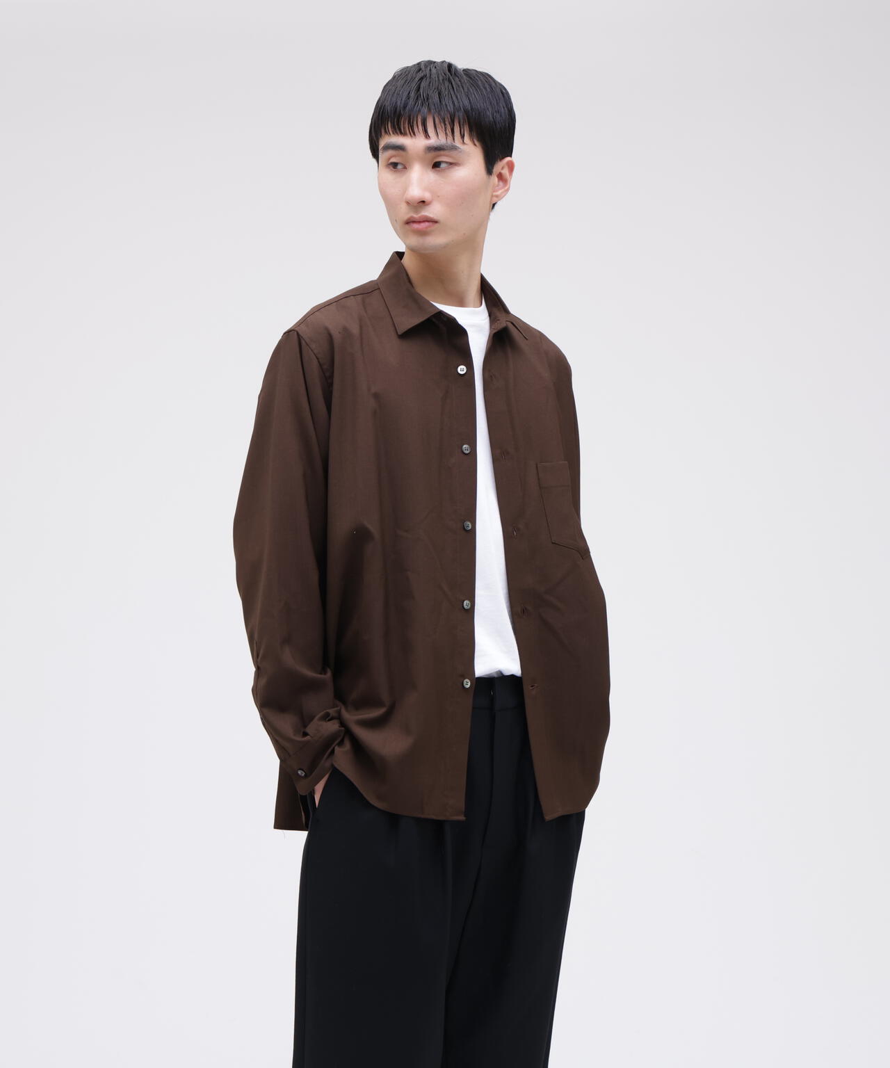 THE LIBRARY / [UNISEX] WOOL TROPICAL SHIRT | THE LIBRARY（ザ