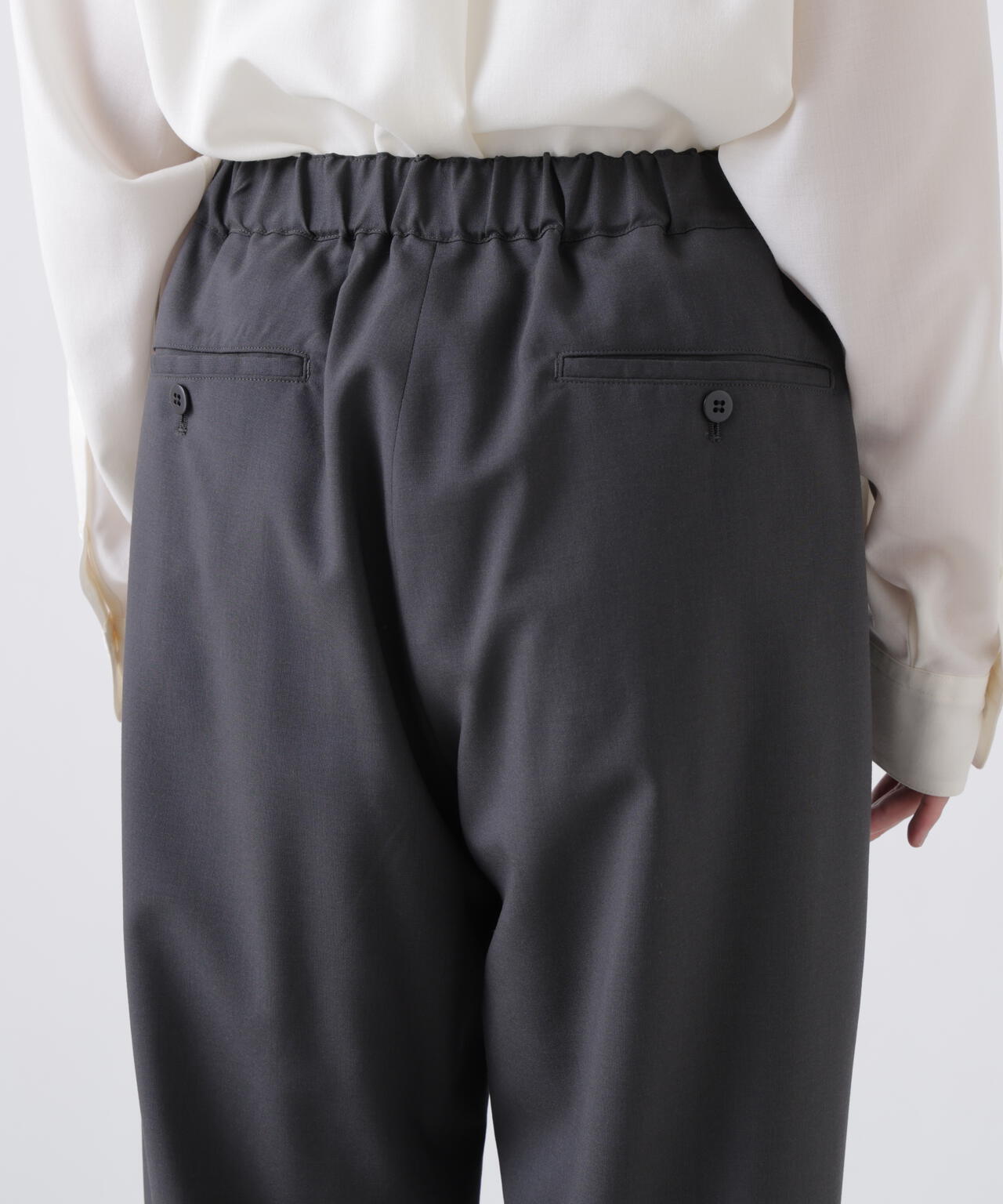 THE LIBRARY / [UNISEX] WOOL TROPICAL EASY TROUSERS | THE LIBRARY