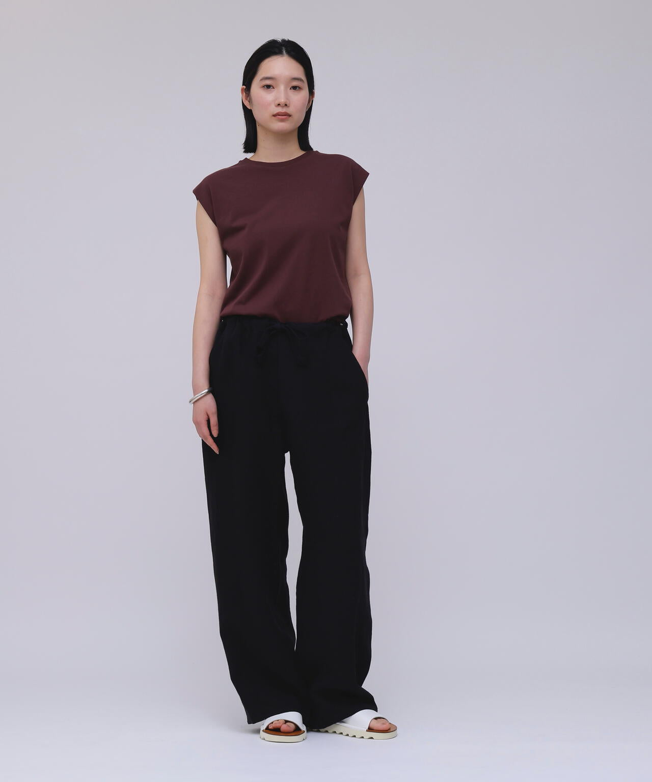 THE LIBRARY / [UNISEX] LINEN EASY TROUSERS